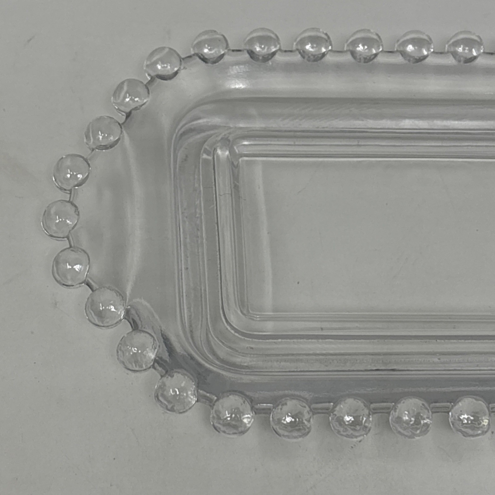 Vintage Imperial Candlewick California Short Butter Dish 6 1/2”