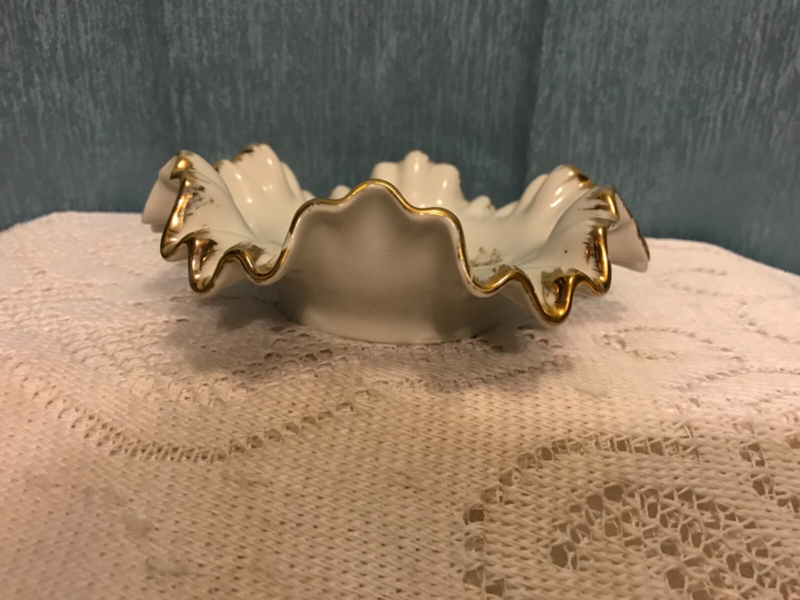 Vintage Hand Painted Royal Crown Porcelain # 3906 Candy Dish Floral design 6.5”