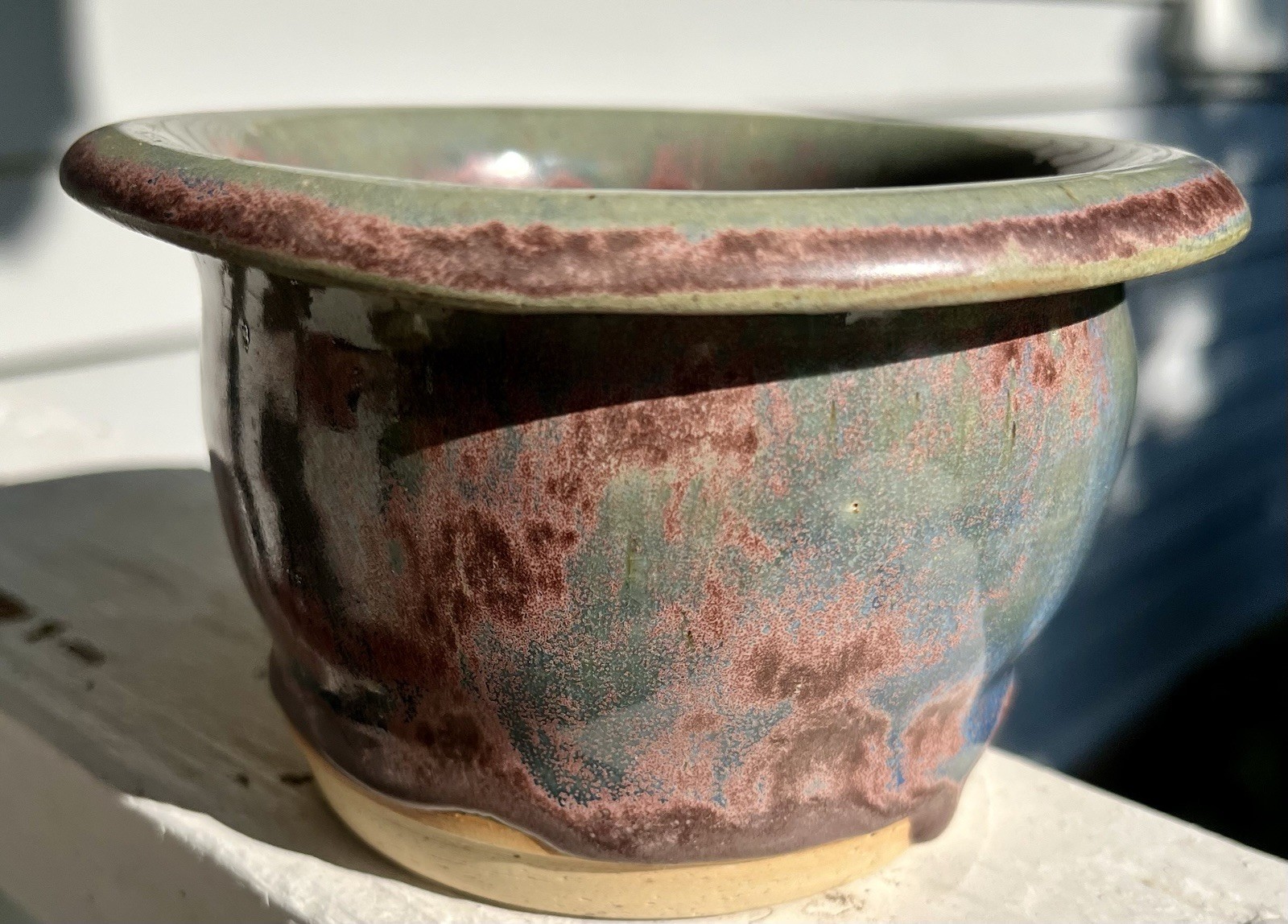 Handsome Studio Pottery Bowl Artisan Handmade Natural Earth Tones Signed 2011