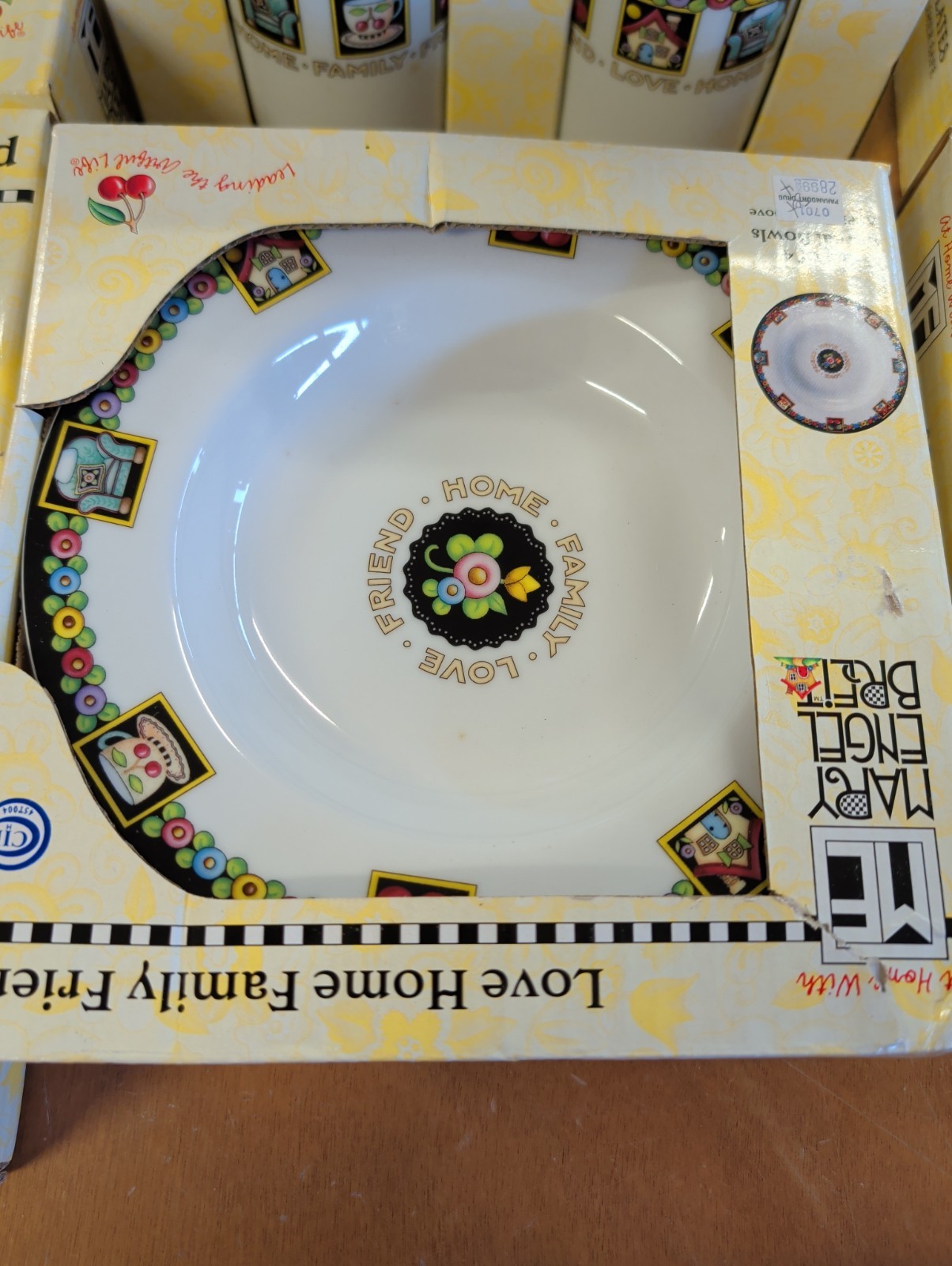NIB Mary Engelbreit love home family friend 8 Person Dinner Place Setting – READ