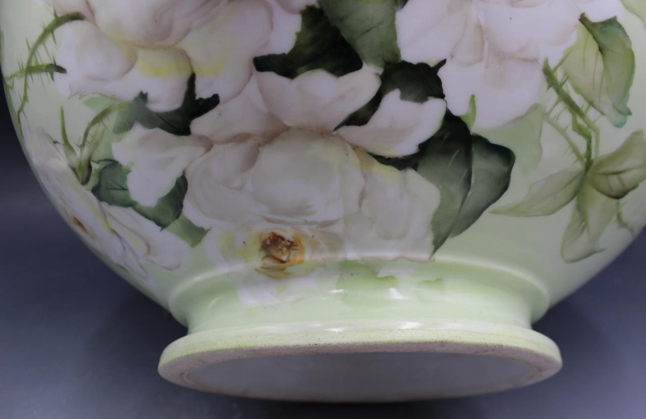 1905 Limoges Punch Bowl Hand Painted for Phi Kappa Sigma Fraternity by E. Miler