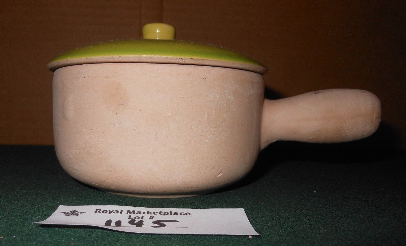 La Solana Clay Pottery Company Individual Serving Casserole Covered Bowl Vintage