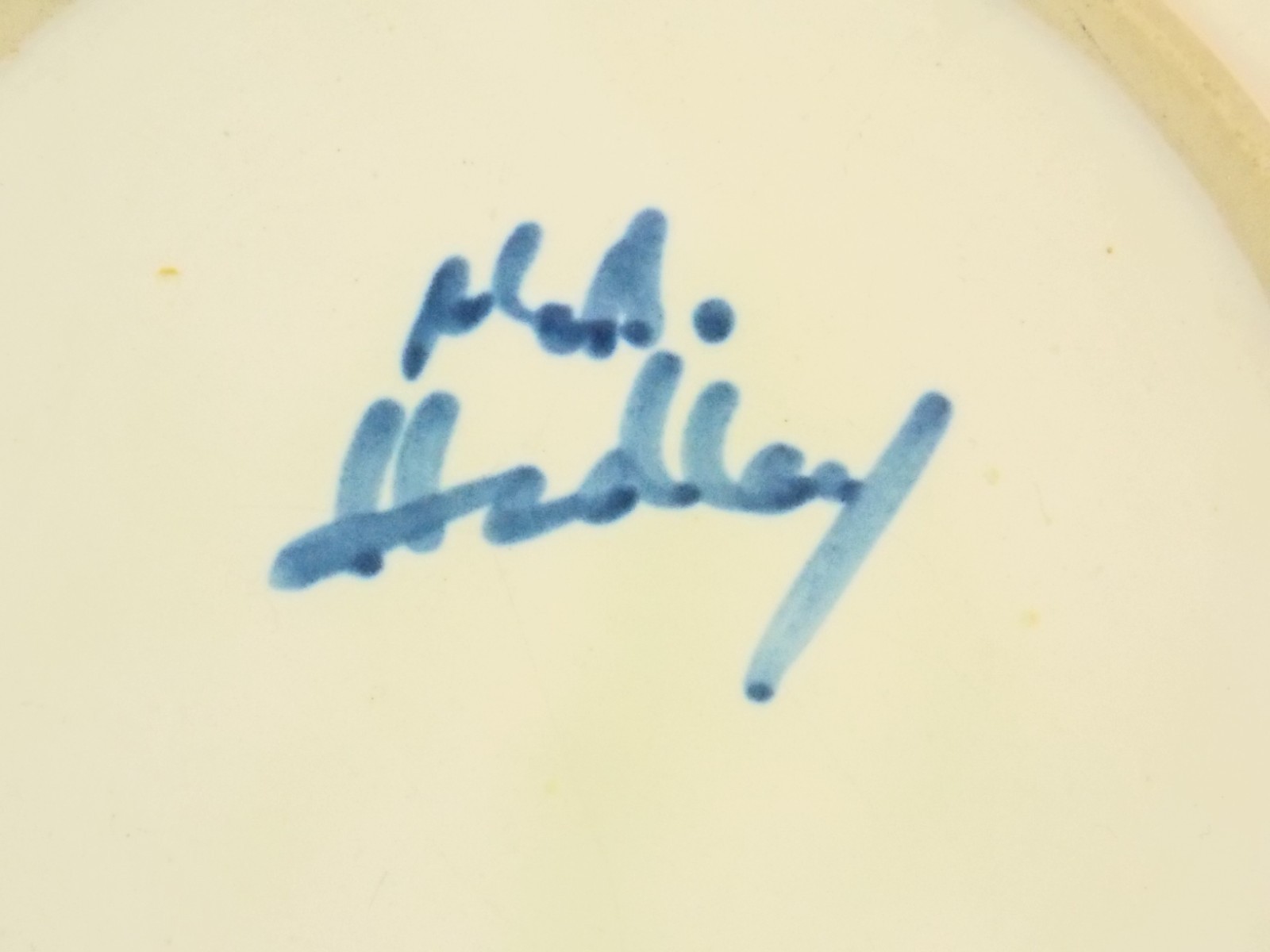 1950’s Single M.A.Hadley Pottery Signed Salad Plate 7 7/8″ Perfect!