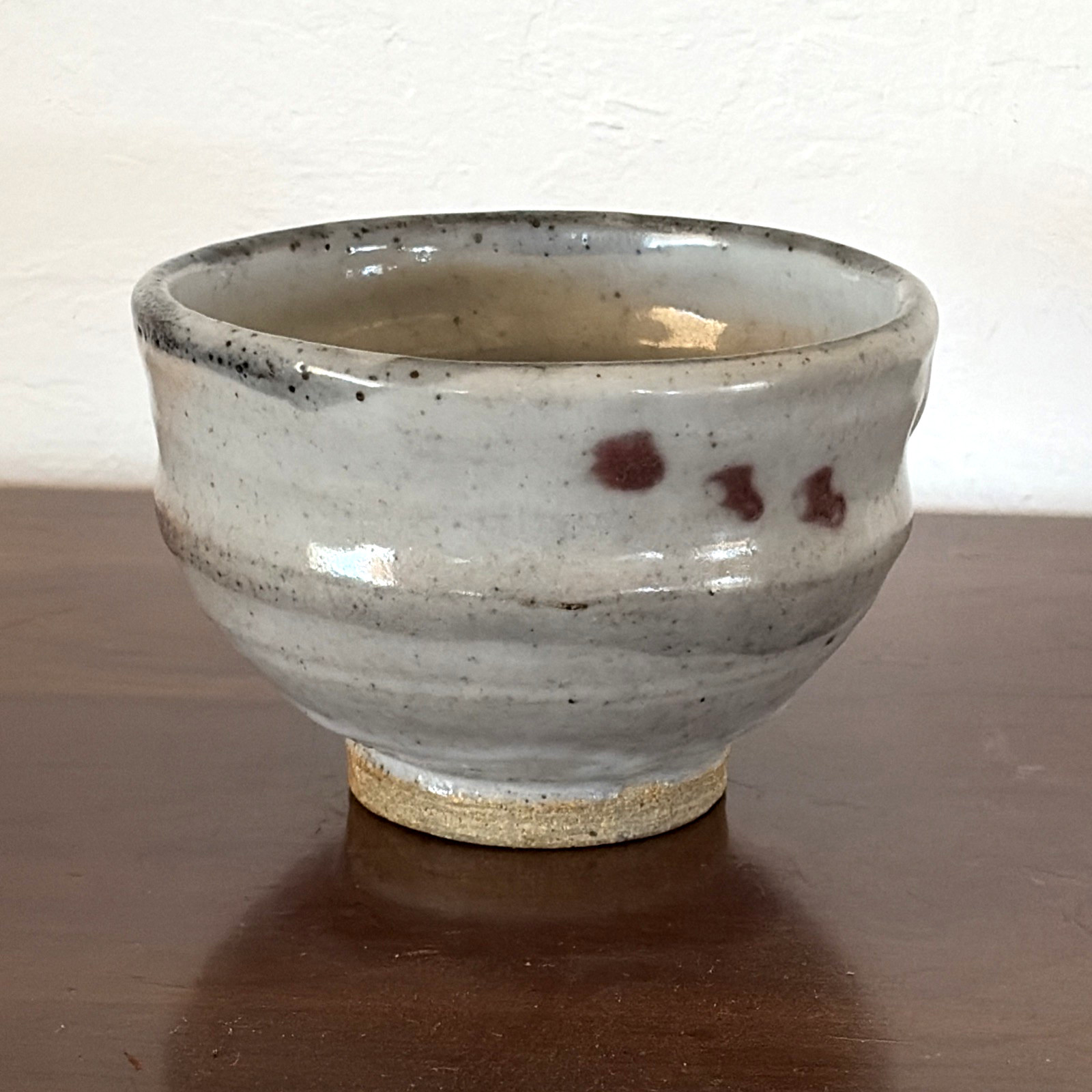 Small Art Pottery Bowl / Dish Mixed Gray Glaze Hand Thrown Studio