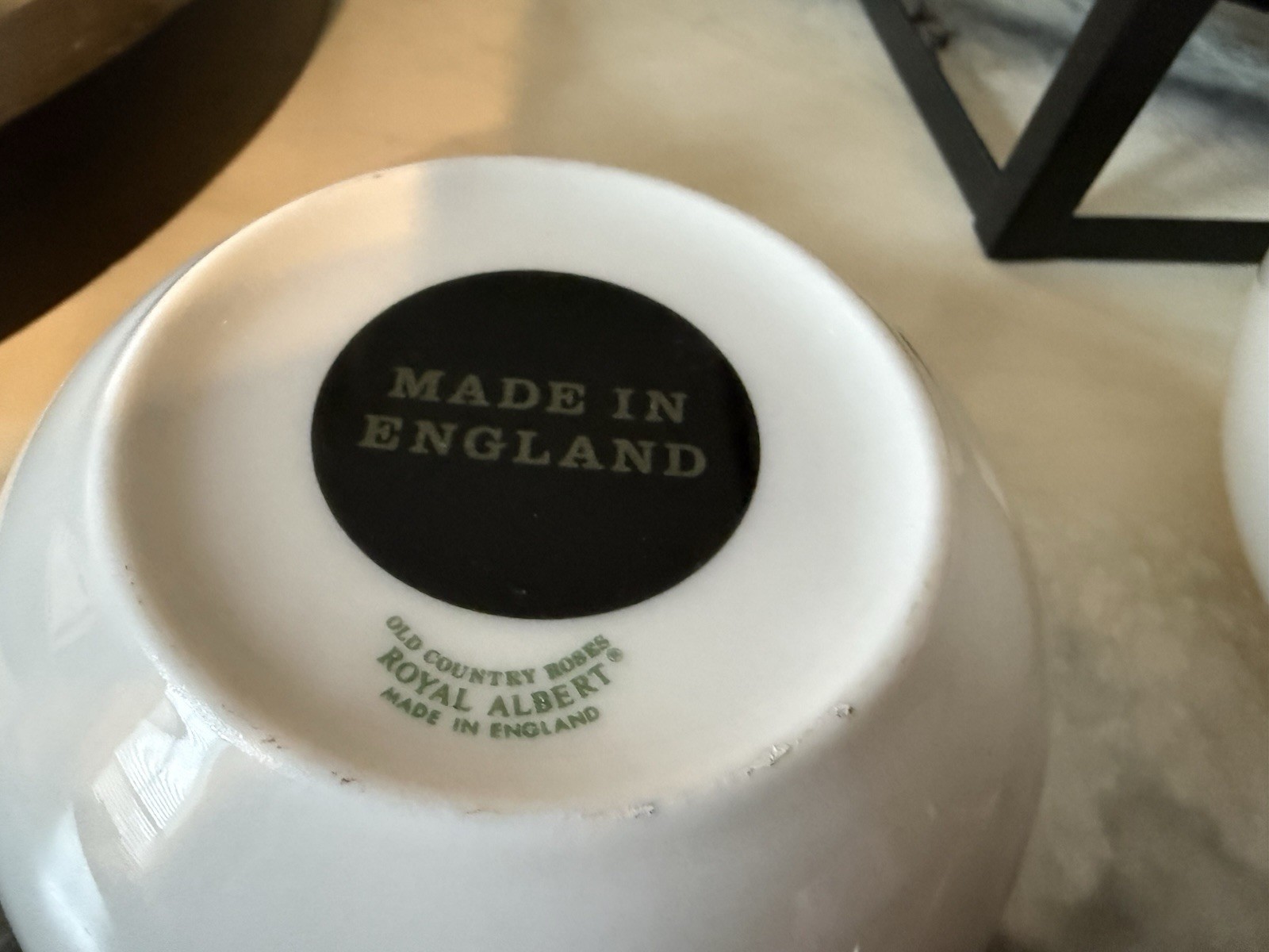 Royal Albert Old Country Roses Bone China Bowl, White Pink Green, England