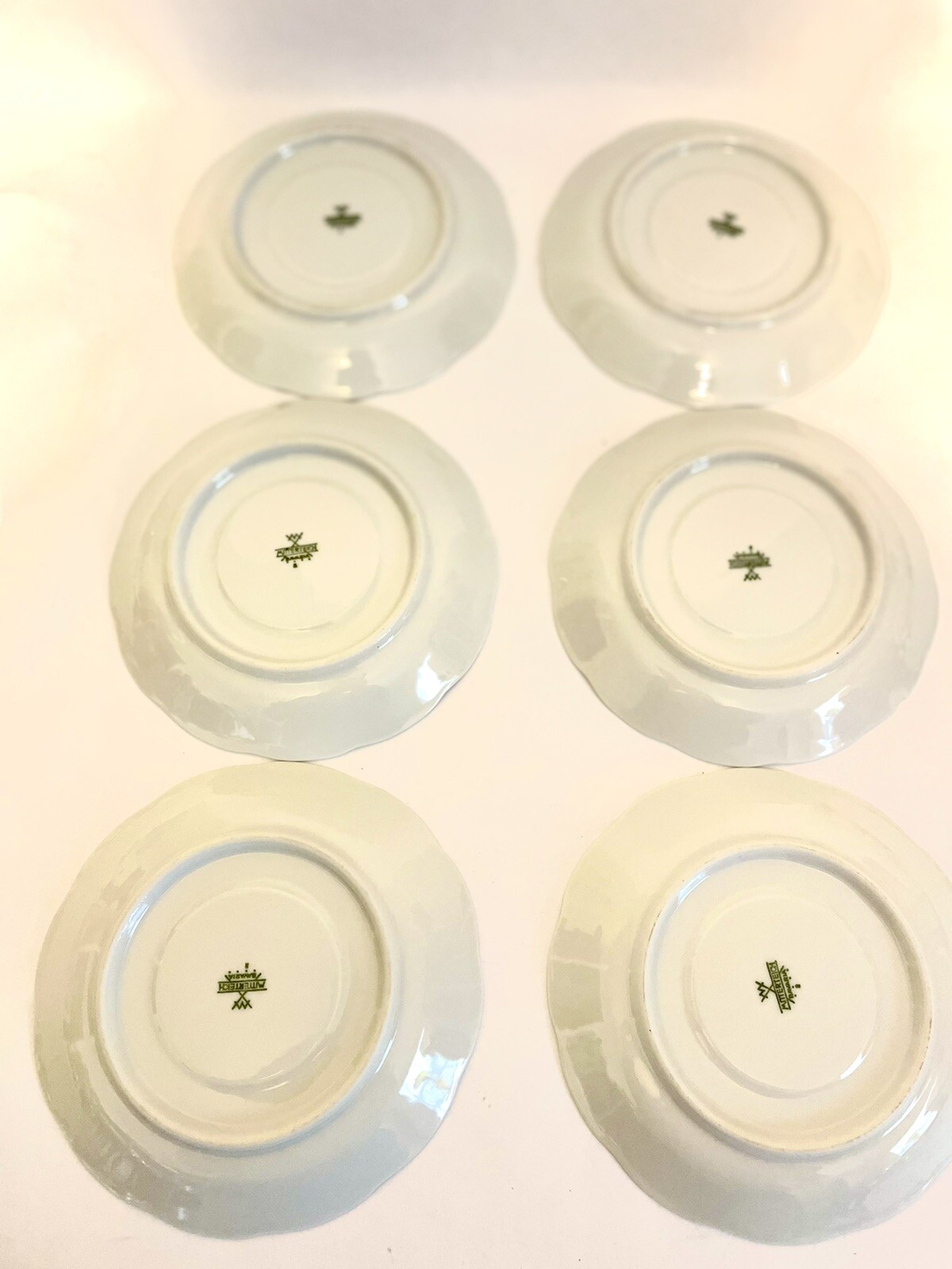 Set of 6 Mitterteich Bavaria Tea Cofee Cup And Saucer MIT359 Pink Flowers