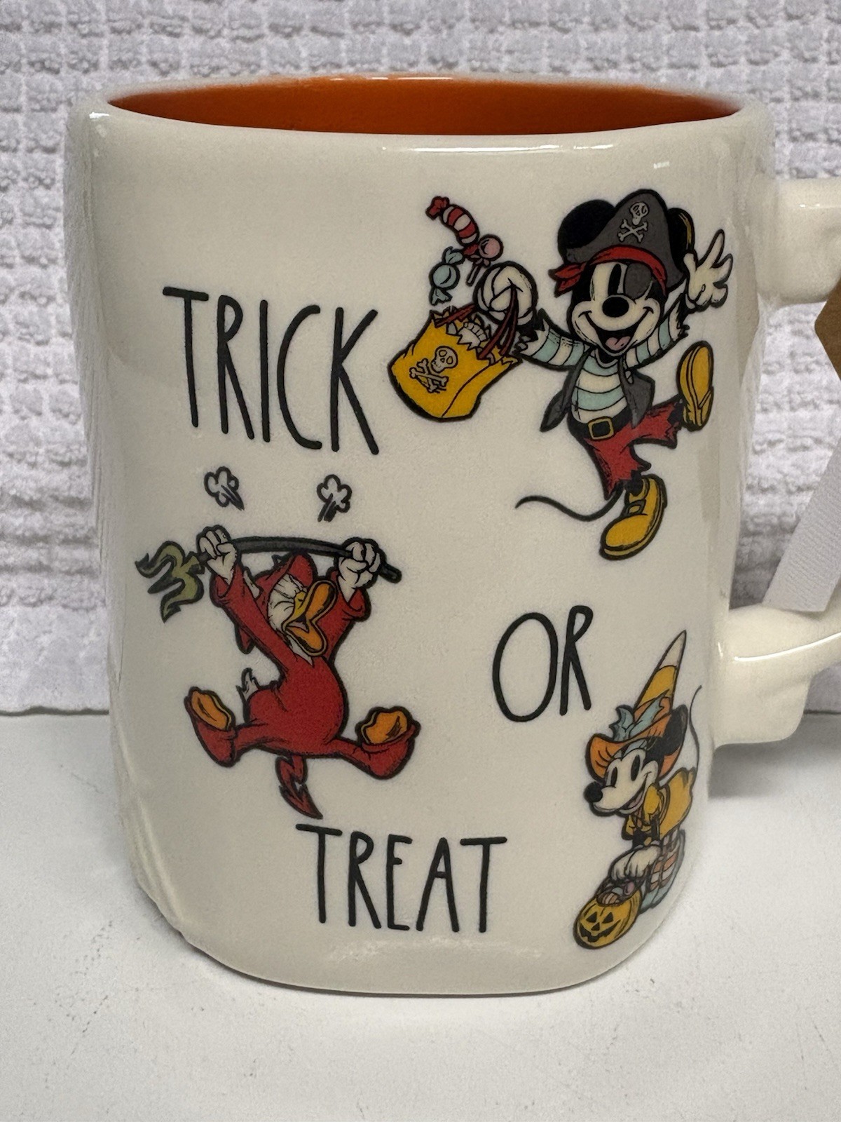 Rae Dunn Disney Mickey & Friends Trick or Treat Halloween Mug New 2026