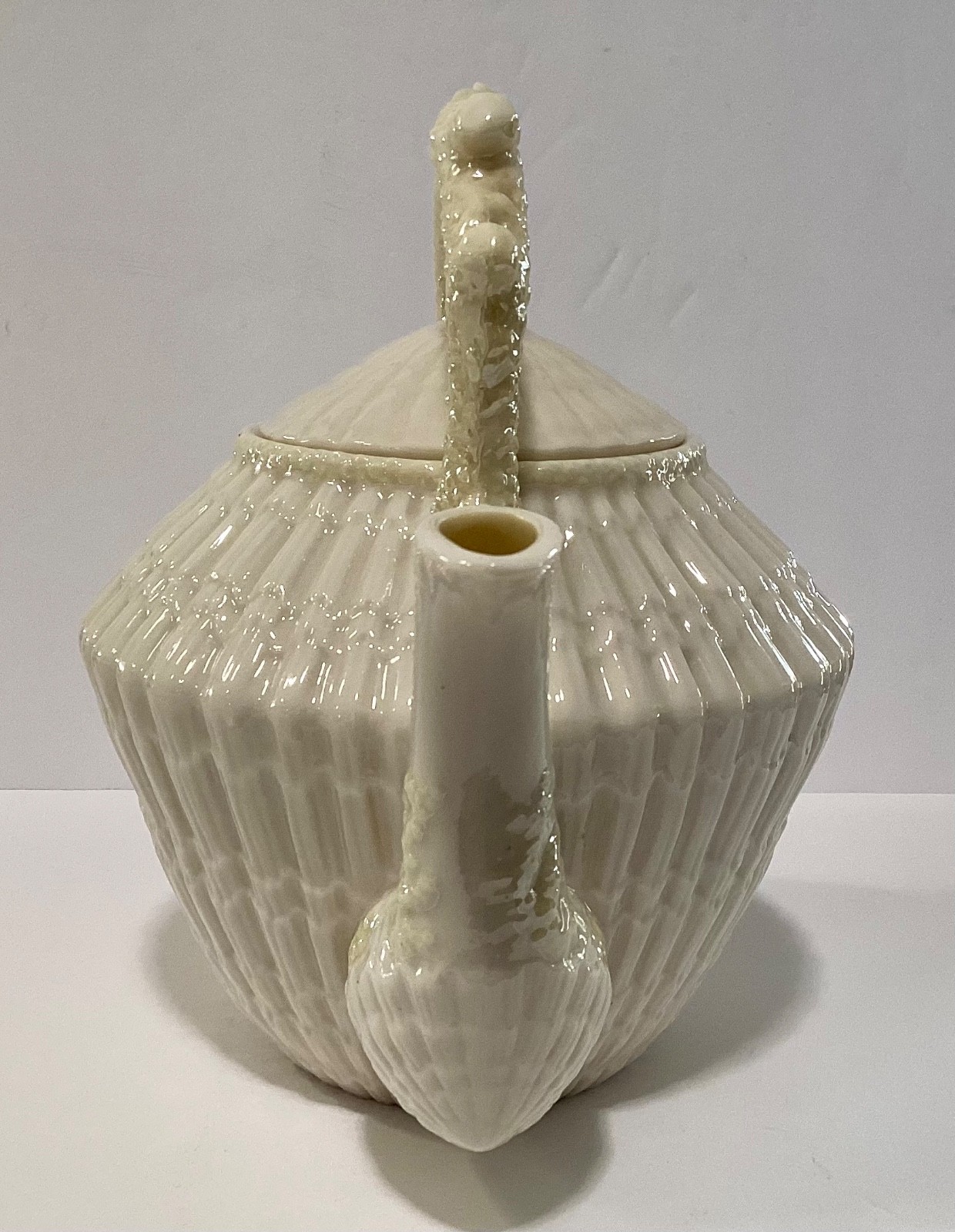 Rare Belleek Ireland Limpet Teapot Handled Nautical Shell Design 3rd Black Mark