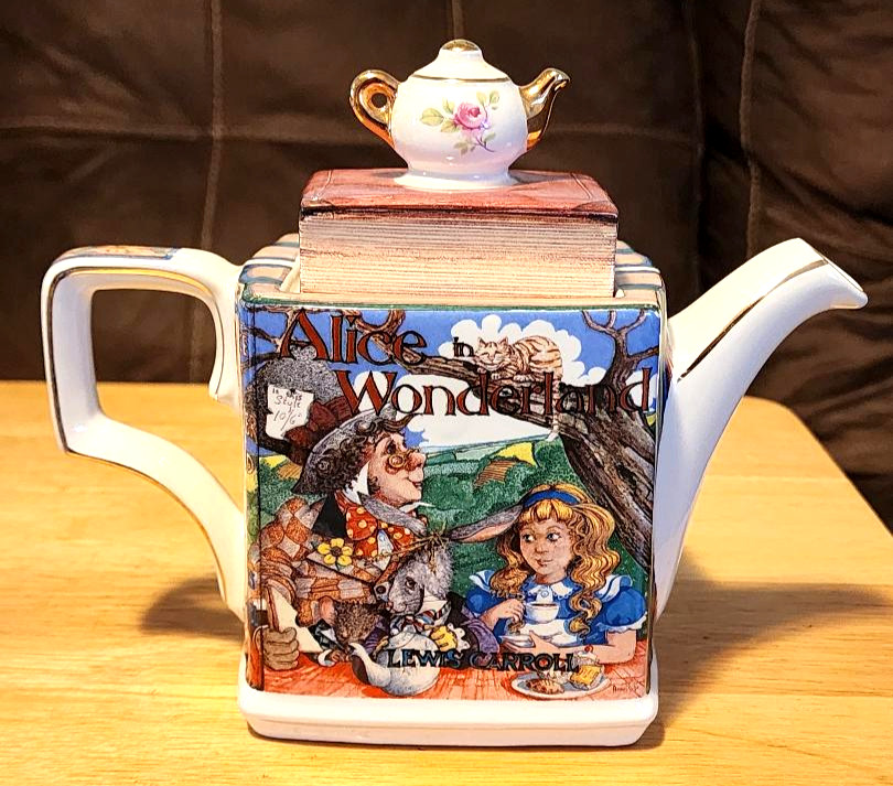Vintage Porcelain James Sadler Alice in Wonderland Teapot