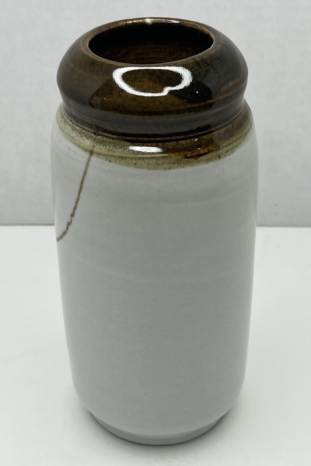 Vintage Raymond Serrano Signed Studio Art Pottery 9” Vase Glazed Ceramic Seattle