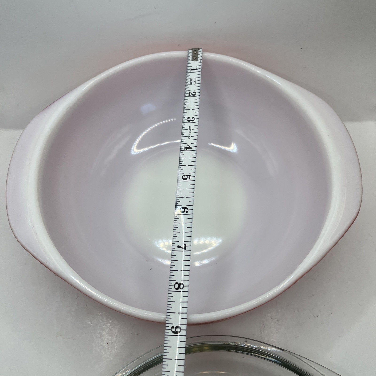 Pyrex 1970’s MCM pink nesting bowl Set Vintage With Lid
