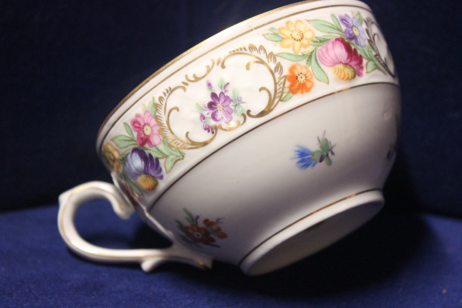 Schumann Bavaria Dresden Empress Chateau Flat Teacup & Saucer Set, 12 Sets Avail