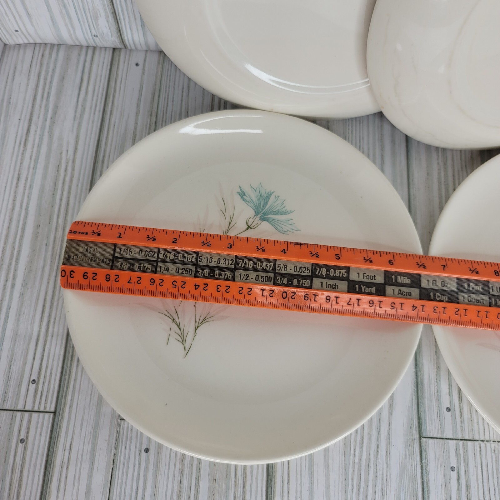 4 Vintage Taylor Smith Taylor Ever Yours Boutonniere Salad Plates 6.5in