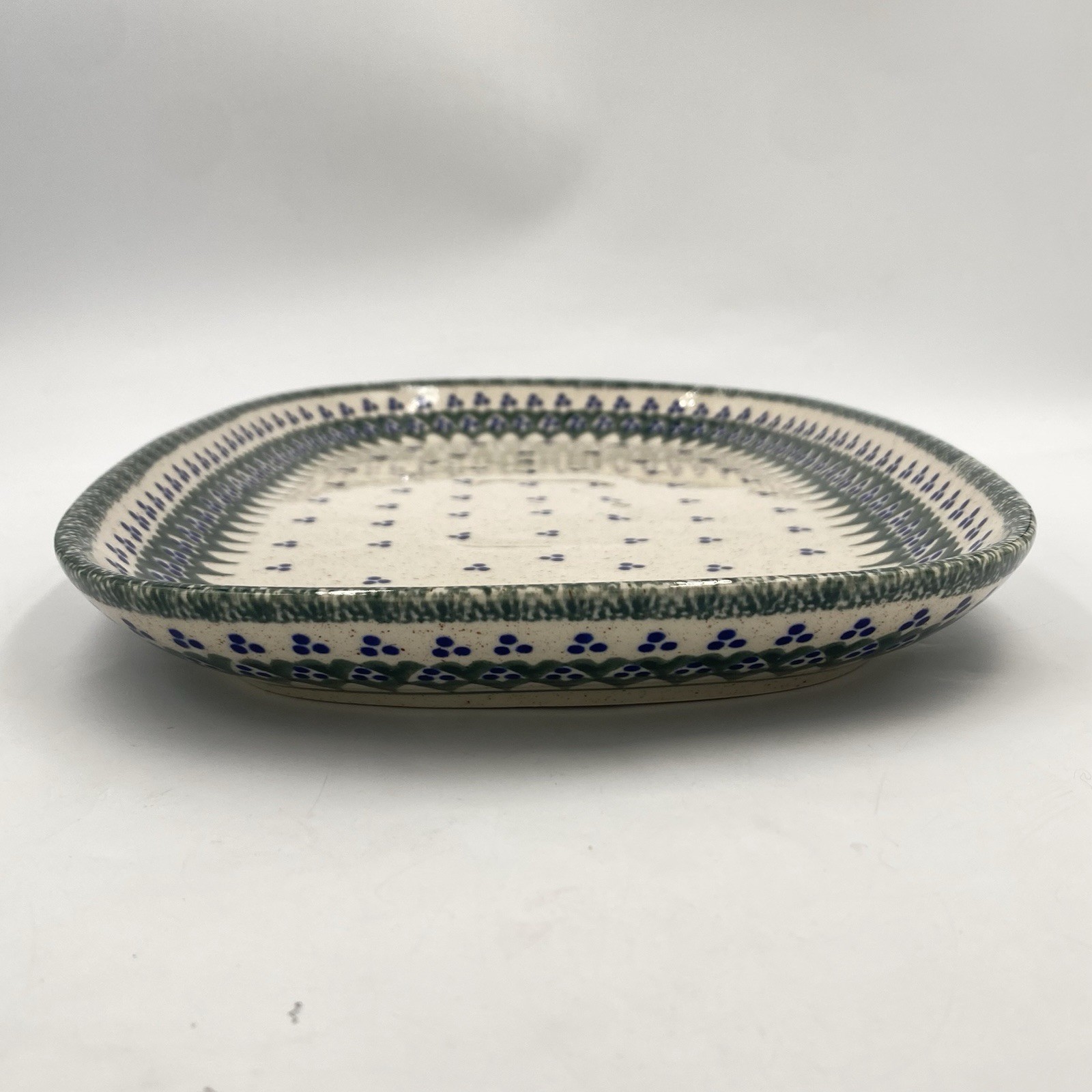 Teresa Beach Imports CERAMIC SERVING PLATTER Polish Pottery 14.5” X 9”