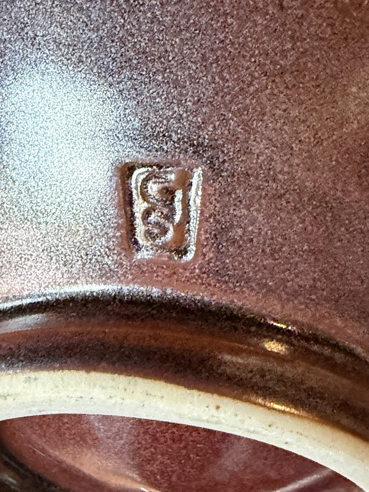 Vintage -Geoffrey Small-British Artist Studio Pottery Bowl – Vertical GS Stamp