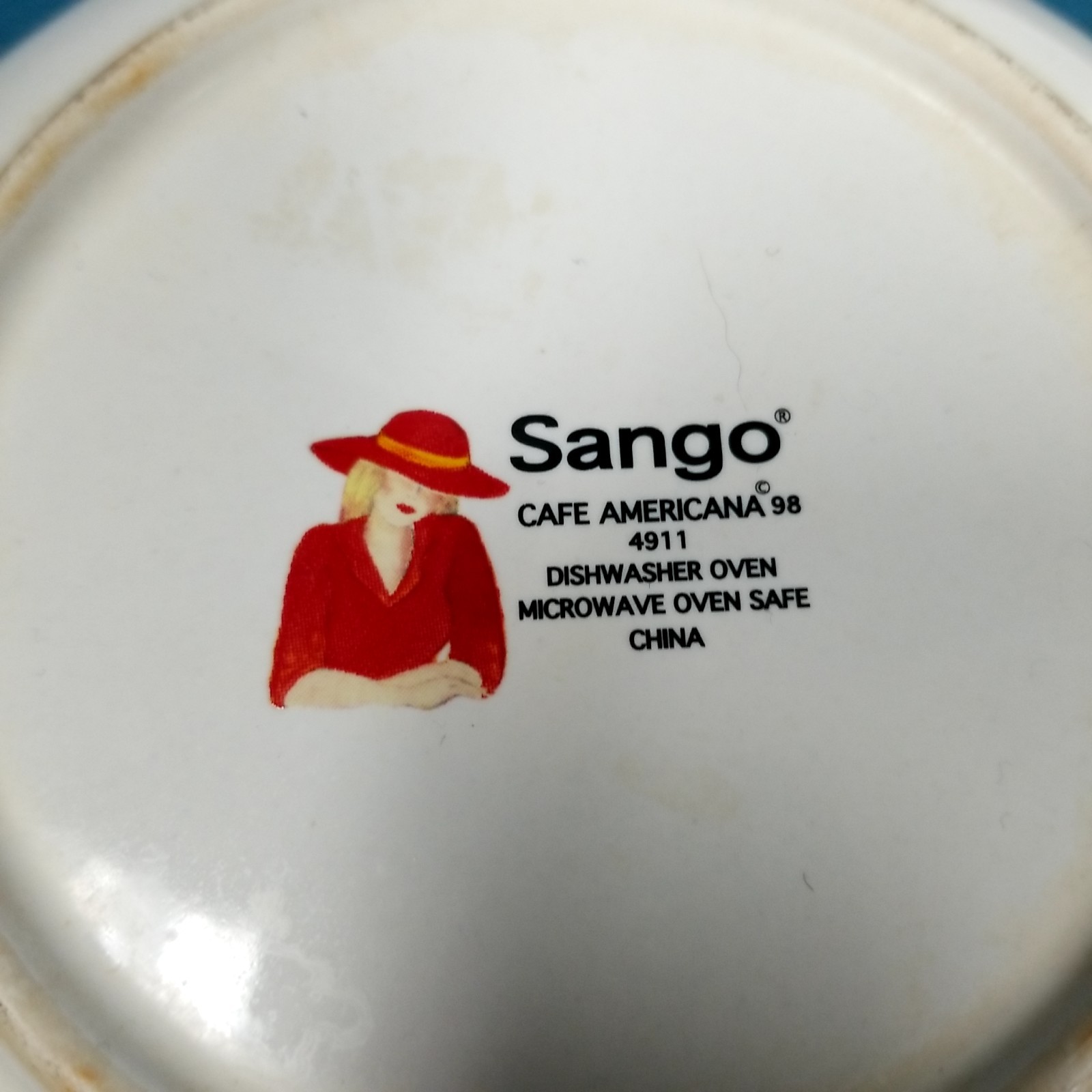 Set of 3 VTG Sango Cafe Americana 4911 7.75″ Soup Salad Bowls