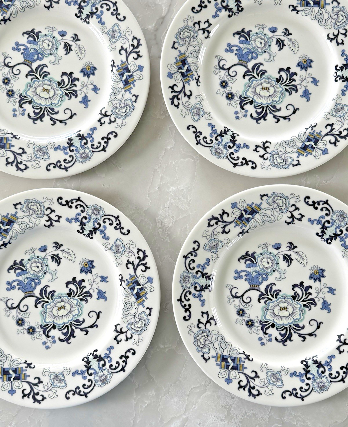 NANKIN TC1091 by Royal Doulton Soup Bowl, Salad & Dinner Plates made England