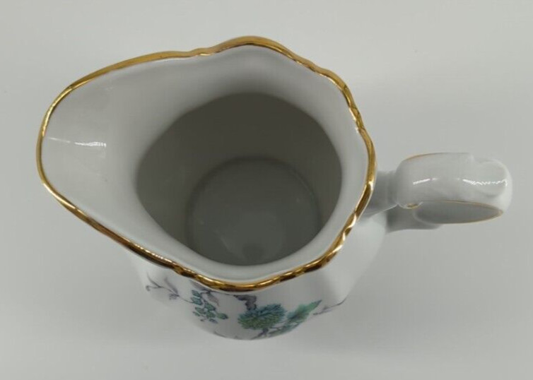 Mitterteich Green Ming Creamer Pitcher Porcelain Bavaria Germany Collectible