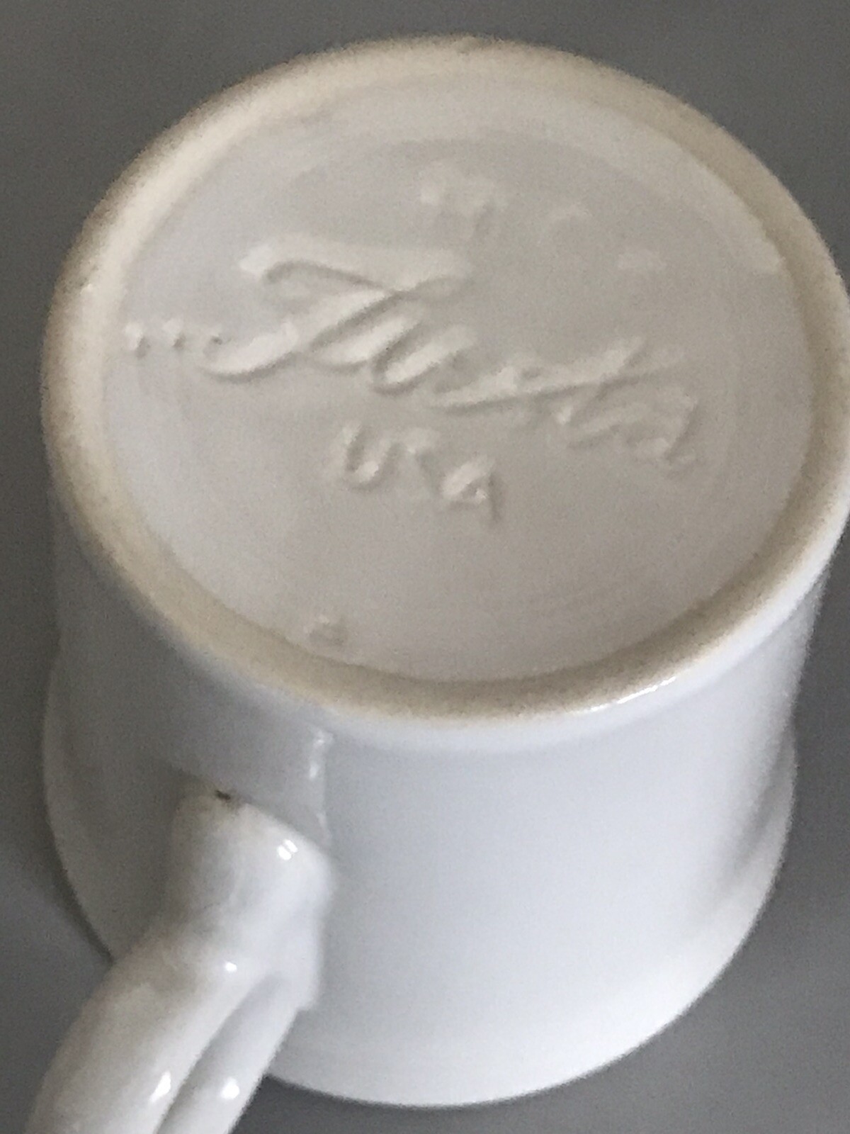 HLC Fiesta USA – Ring Handle Coffee Mug – White – Contemporary Original 10.25 oz
