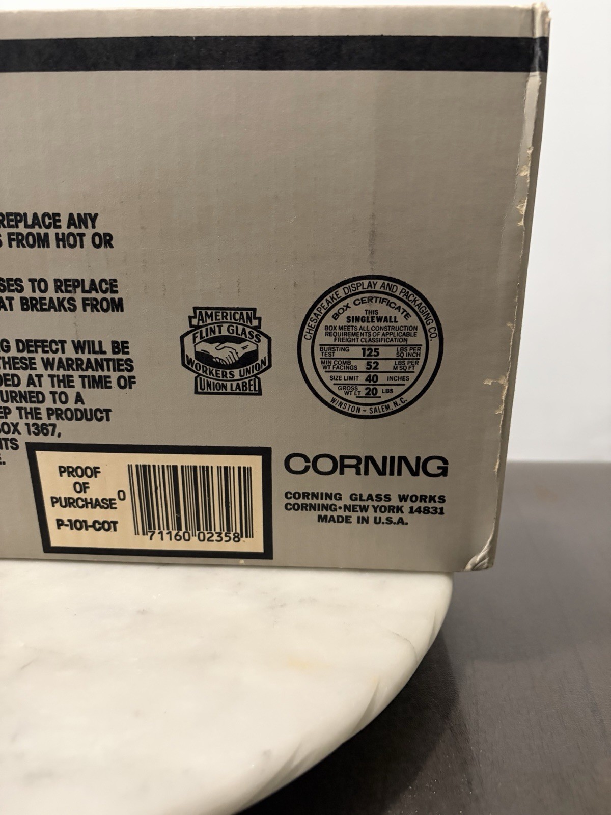 New Vintage 1985 Corning Ware 5 Piece Menu-Ette Set in Blue Cornflower P-101-COT
