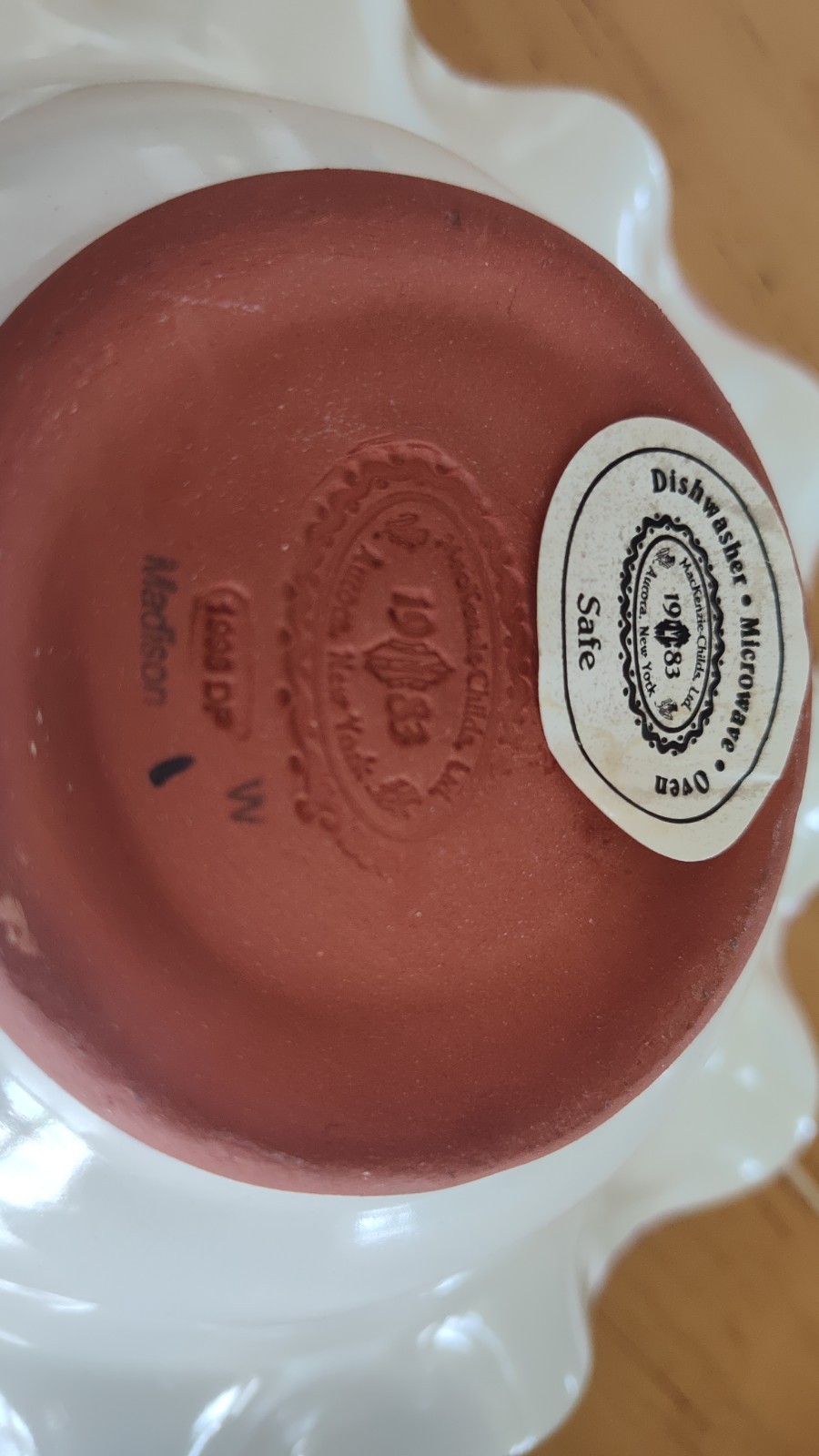 Mackenzie Childs Madison Pattern 8.5″ Pottery Bowl