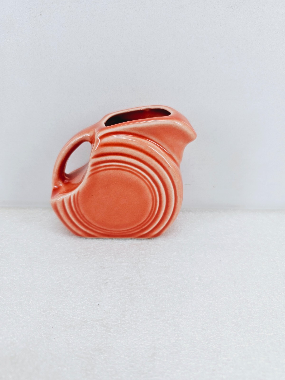 MINI DISK PITCHER creamer PERSIMMON orange NEW FIESTA 5 OZ.