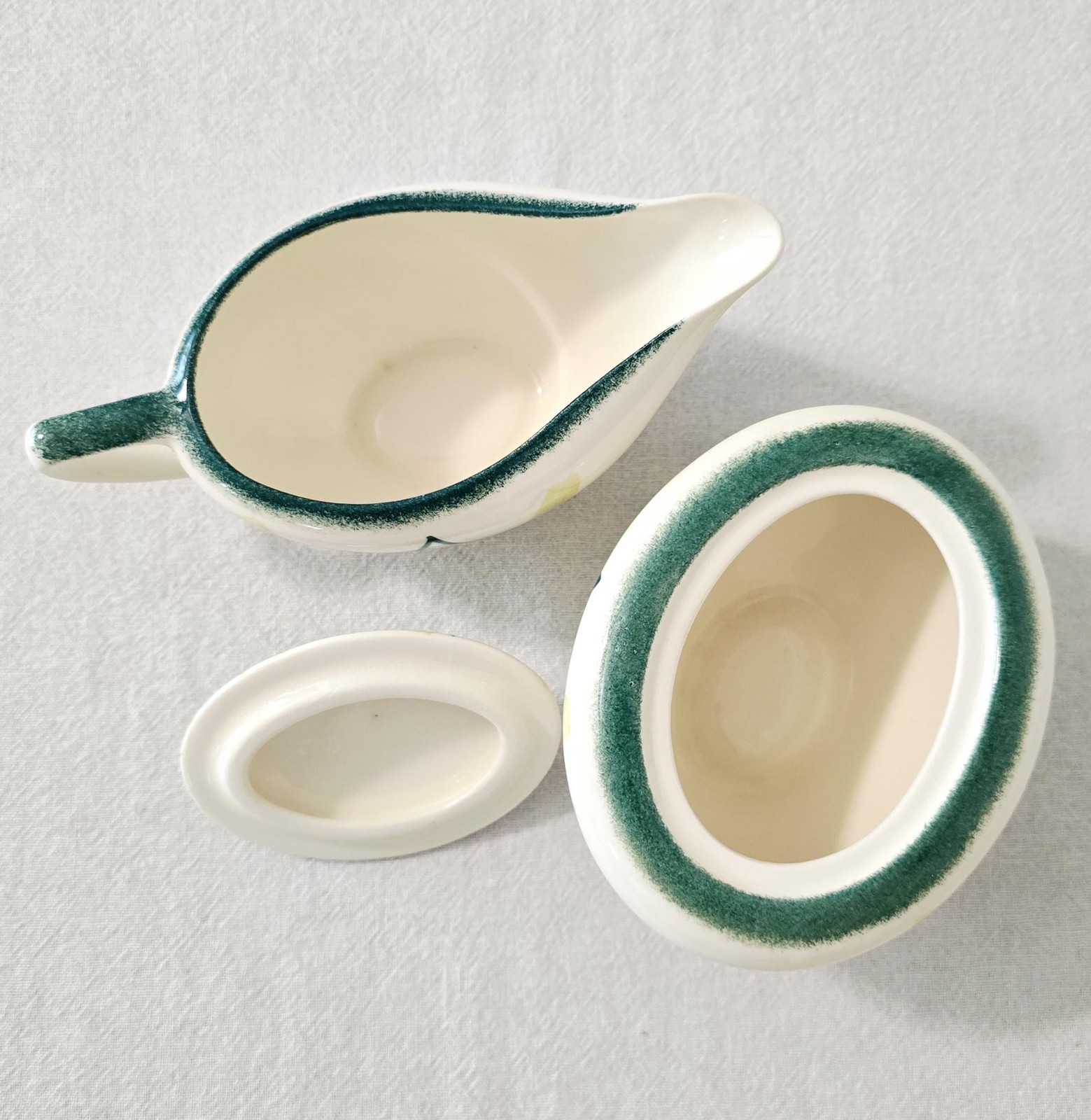 Edwin Knowles Pasadena Green Plaid Dinnerware Replacement Pieces, Mid Century