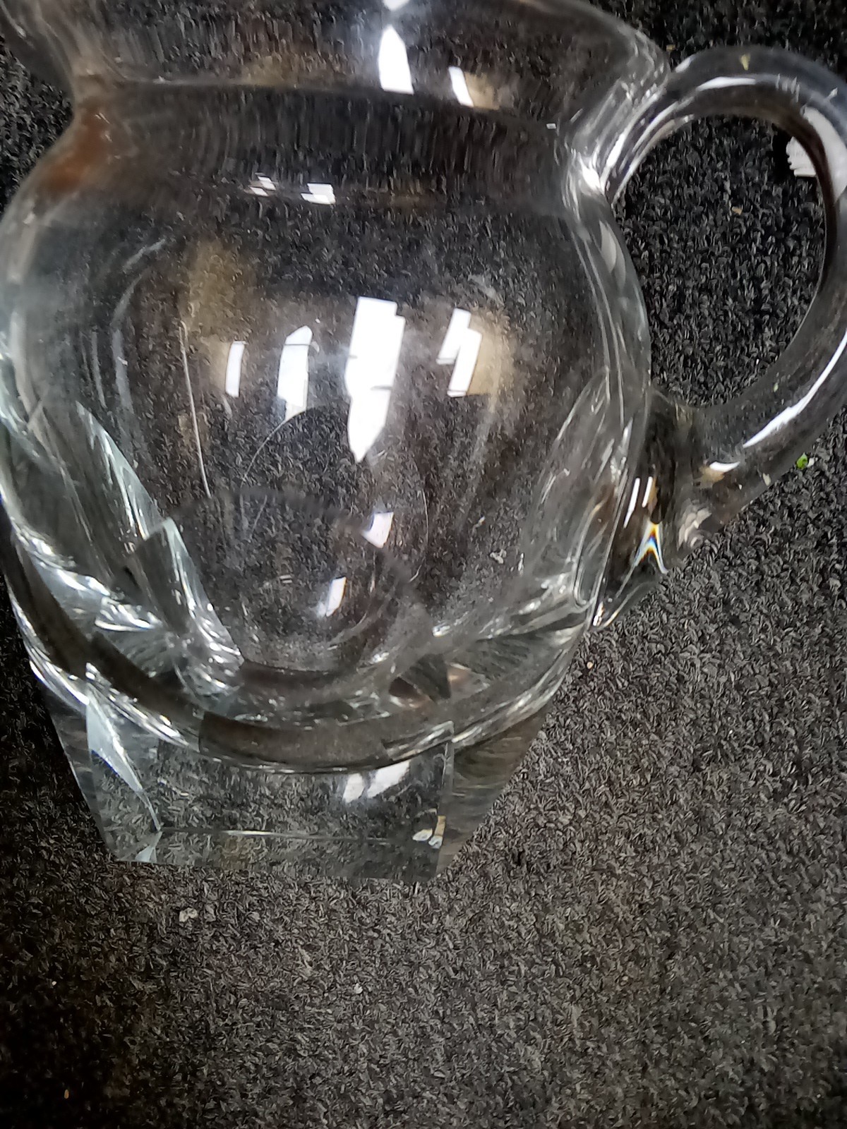 Signed Moser Crystal BAR Clear 7.25″ Pitcher / Jug Super Rare