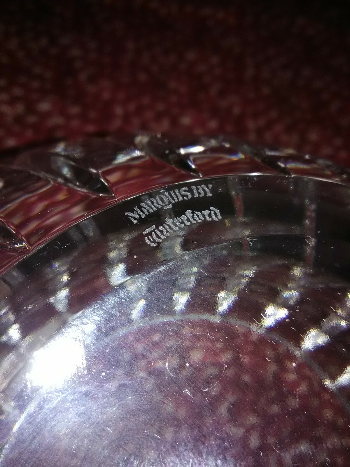 Marquis by Waterford Leaded Crystal Quadrata Large 10″ Bowl w/etch