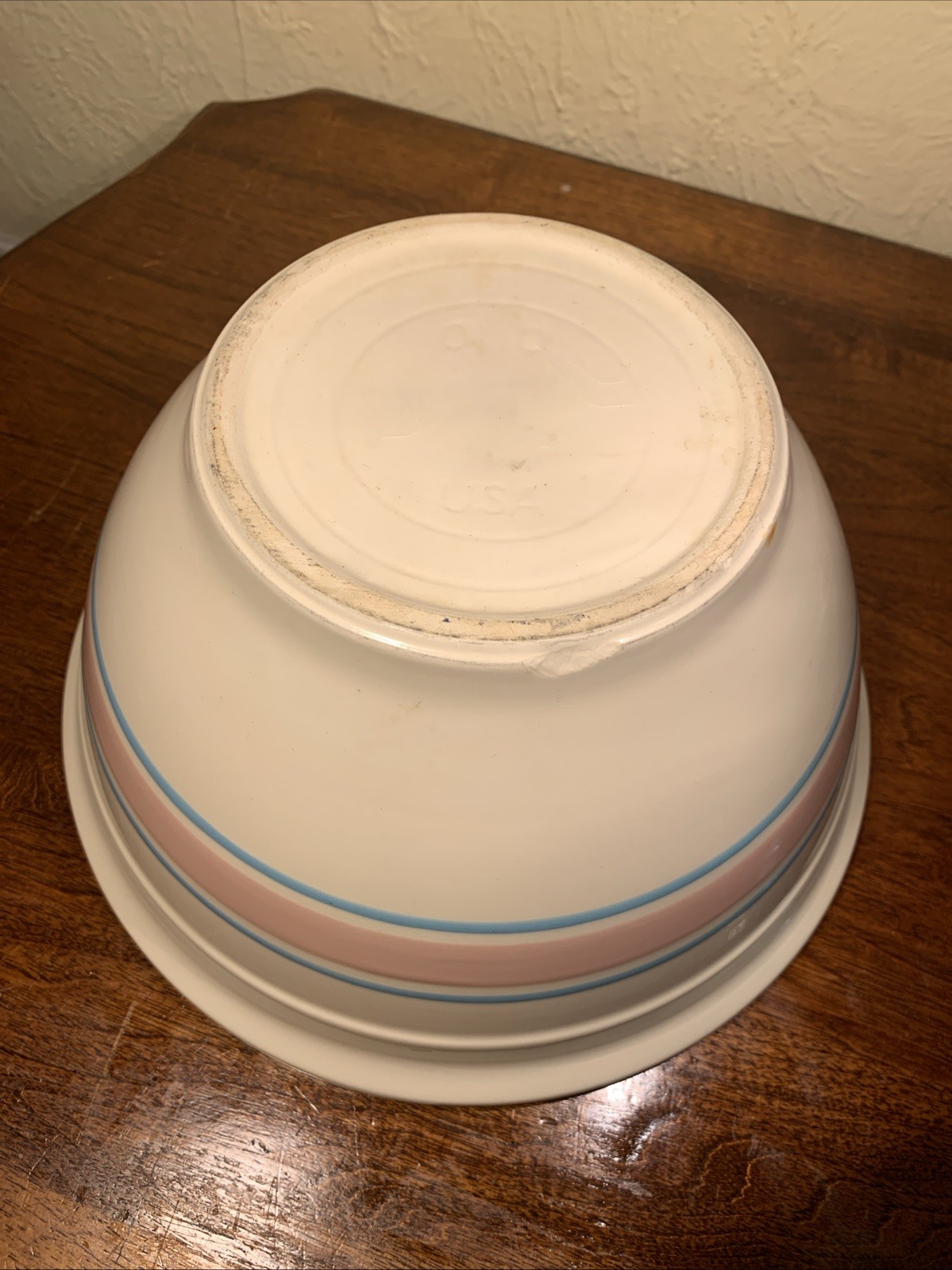 Vintage McCoy Mixing Bowl 10 1/4” Marked USA 0110