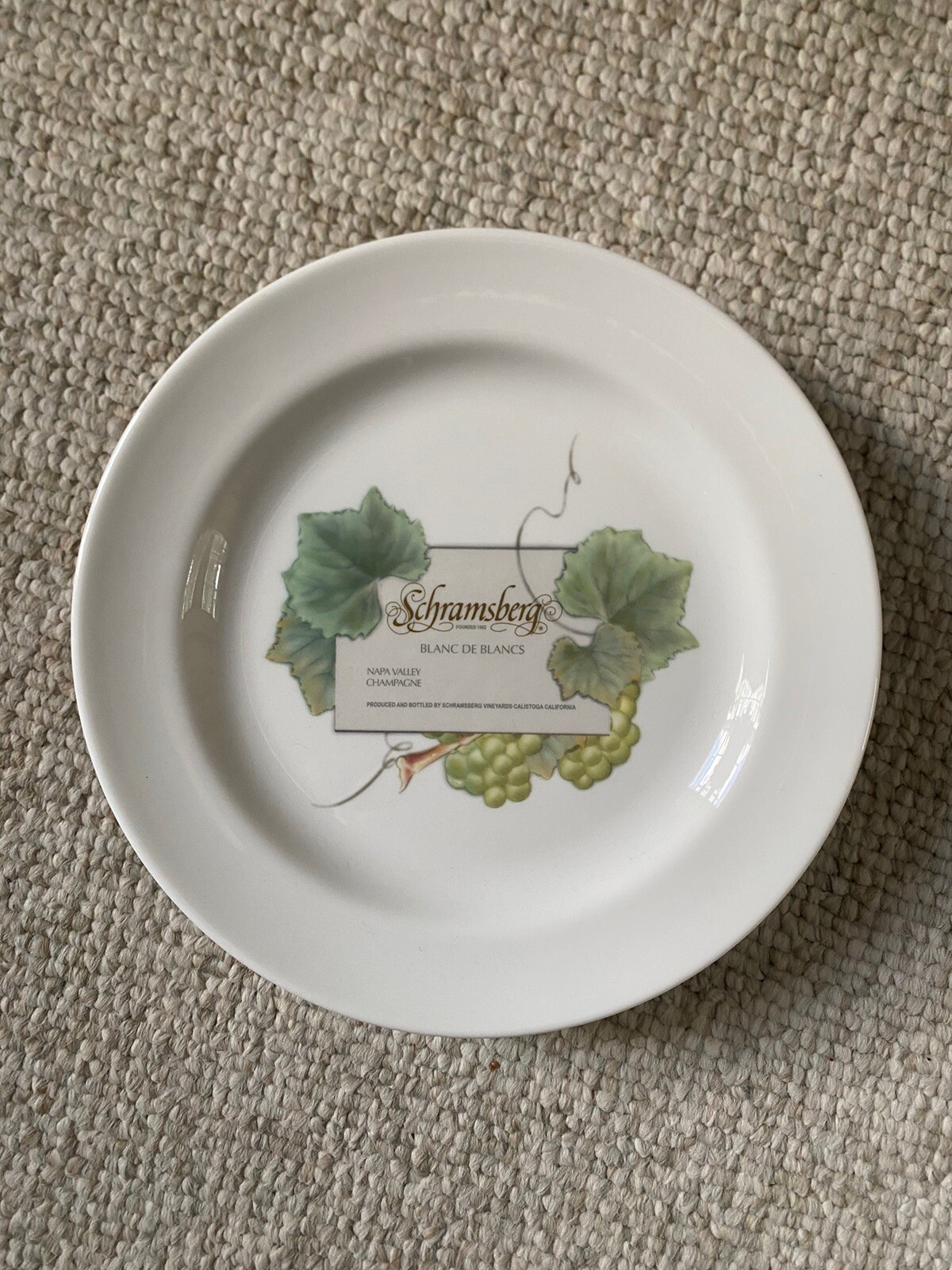 Wedgwood Grand Gourmet Wine Label Plate 8.5” Vintage Collection 1999 Lot 4 NWT