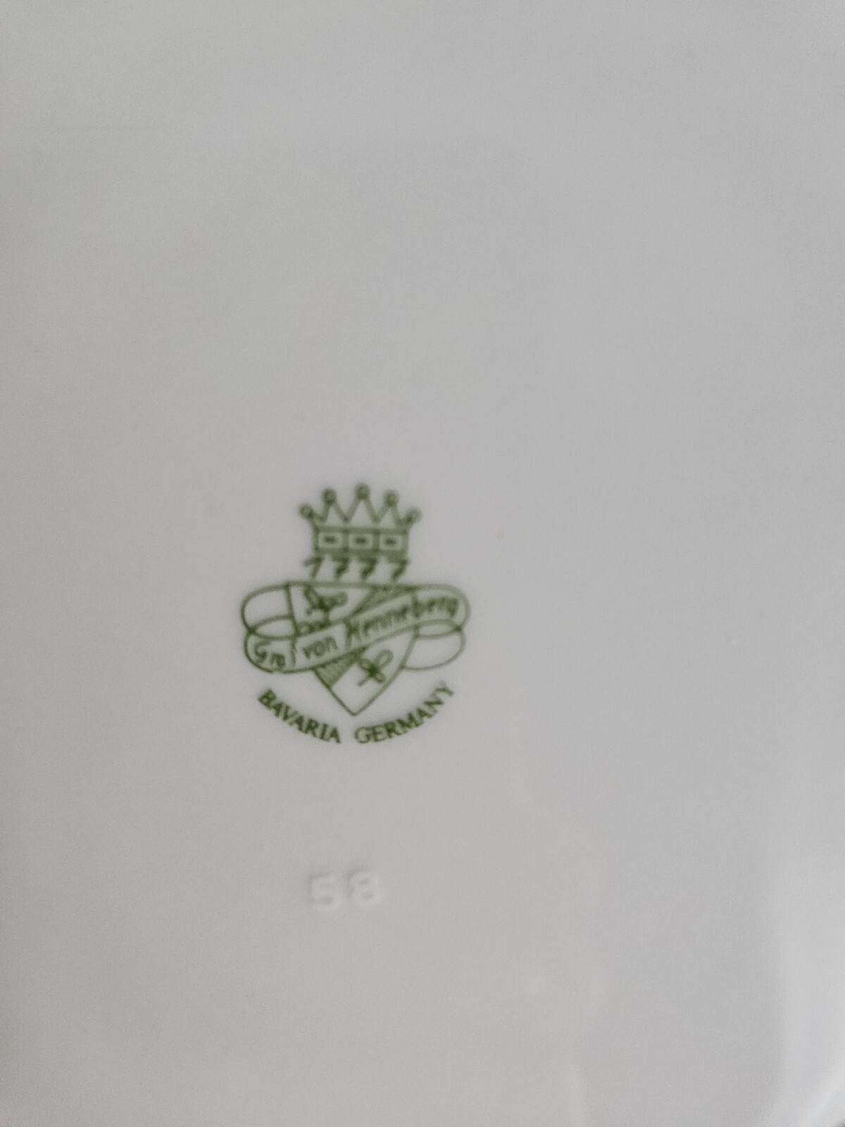 Blue* Rust *Green* Gold Graf Von Henneberg Salad Plate 7 3/4″ BAVARIA GERMANY