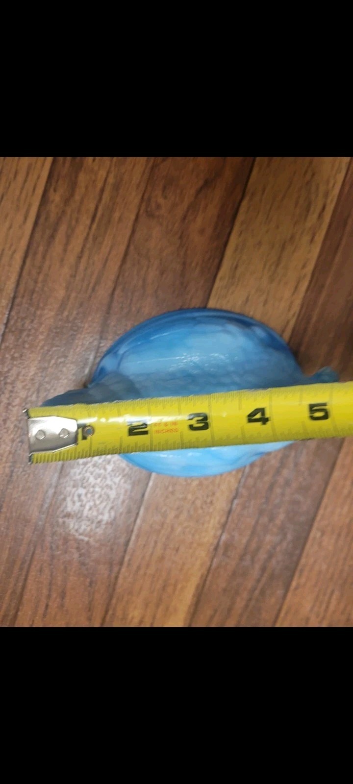 Vintage Blue Slag Glass Hen on Nest Covered Bowl Oval Dish w/ Lid 7″ x 4″