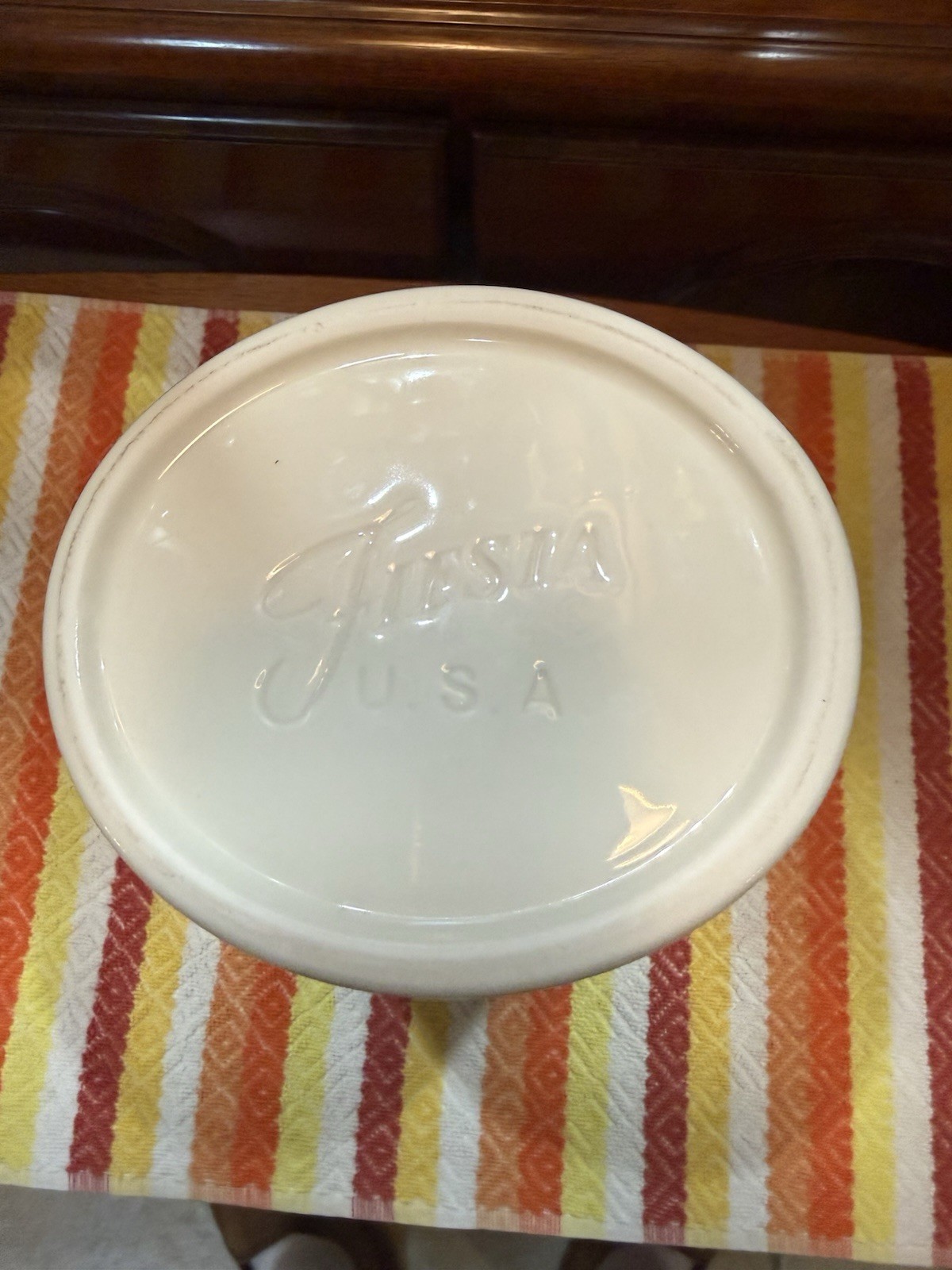 Fiesta Linen Farmhouse Pitcher Pristine New 2026 8 1/2 Inches Tall 74 Ounces