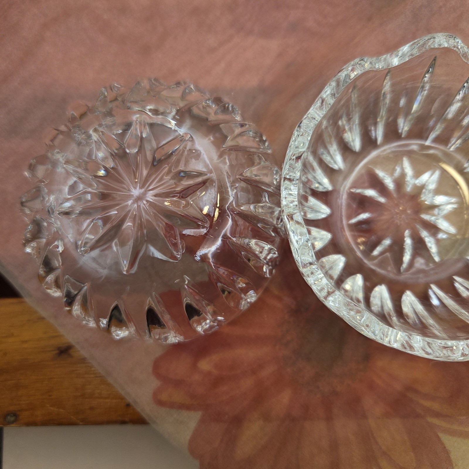 24% lead crystal covered trinket bowl