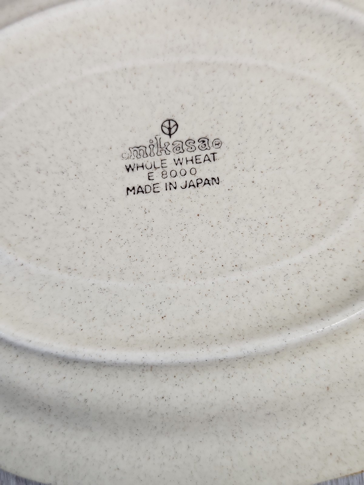 Mikasa Whole Wheat Gravy Boat & Plate Stoneware 2 Piece Set