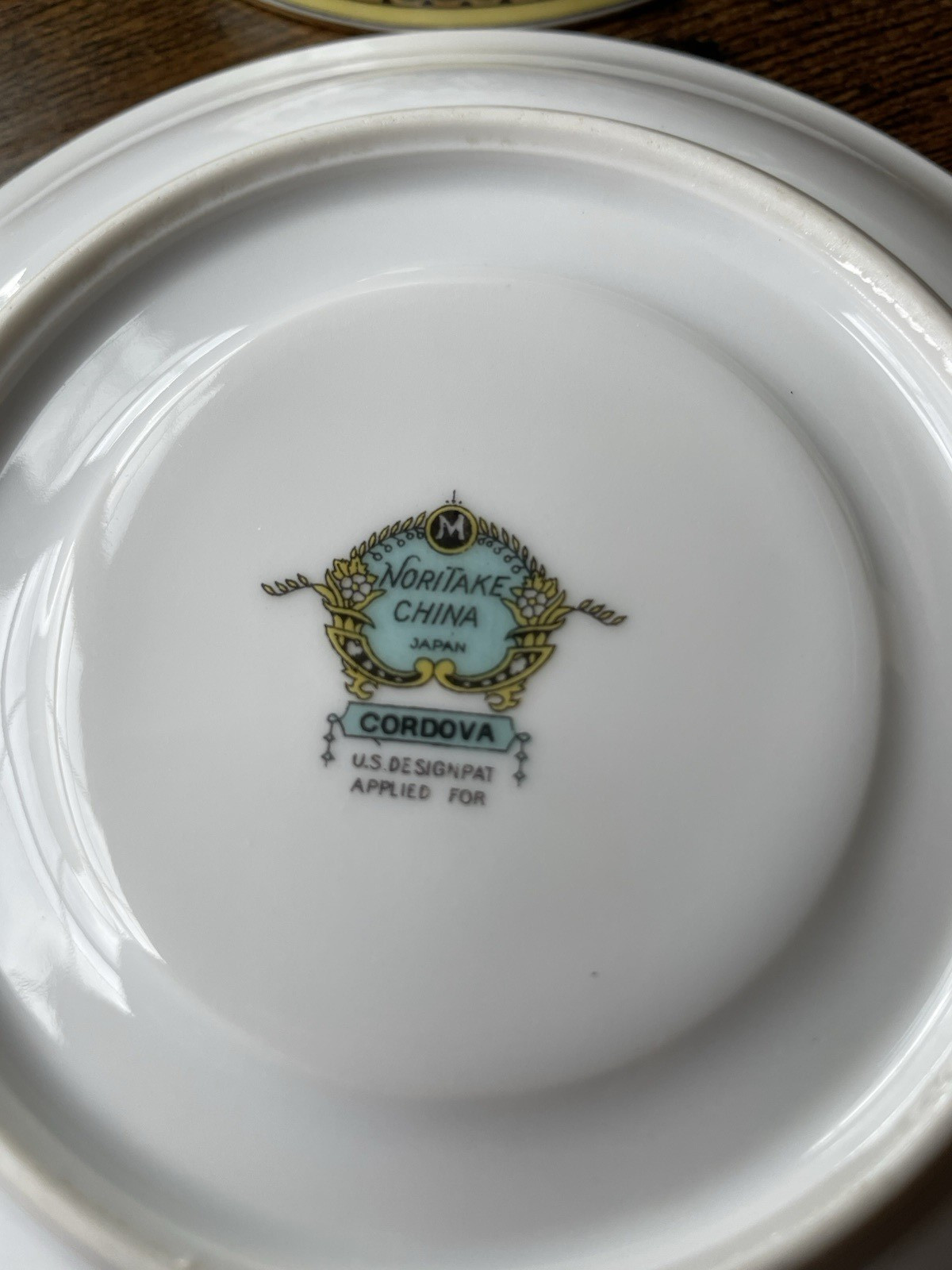 Noritake Tea Cup & Saucer Gold Floral China Vintage Set Cordova 1930’s Japan