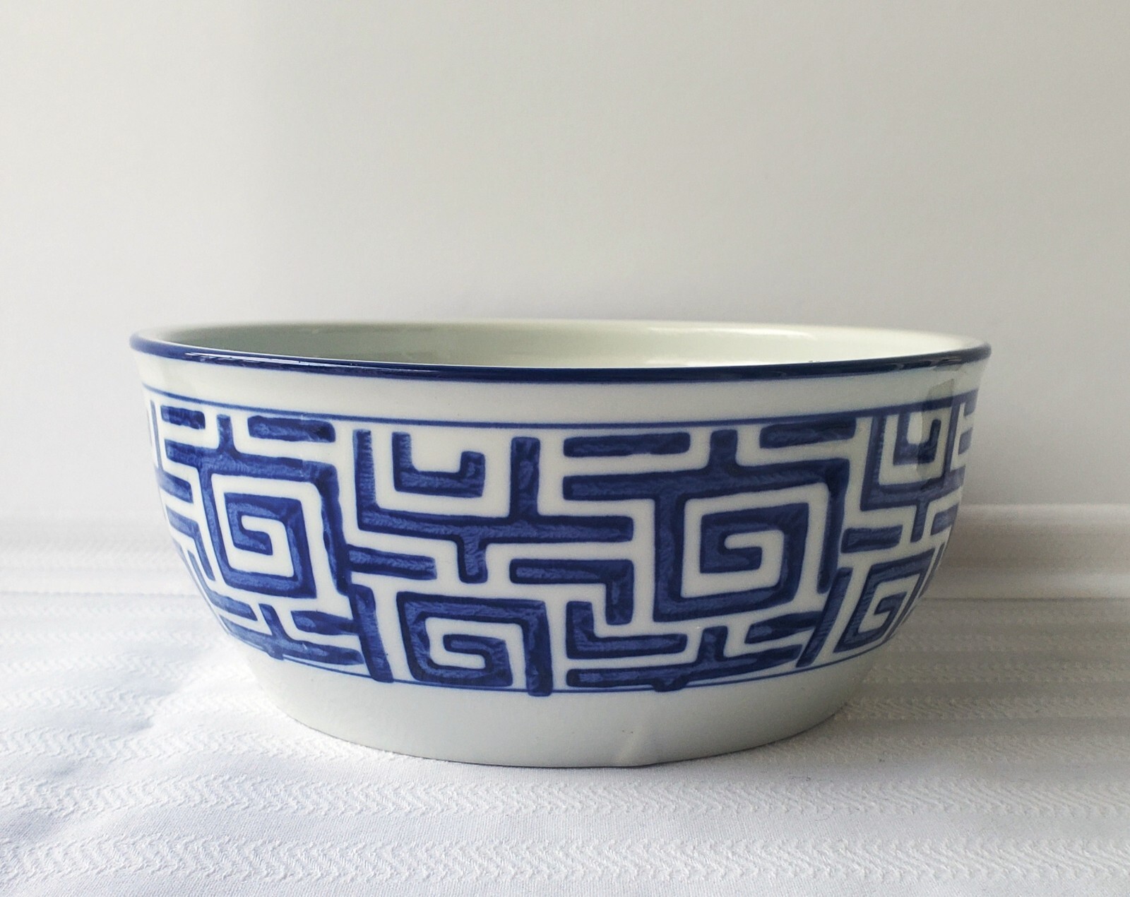 Yokohama Studio Japan Handpainted Pale Celadon Ceramic Noodle / Serving Bowl