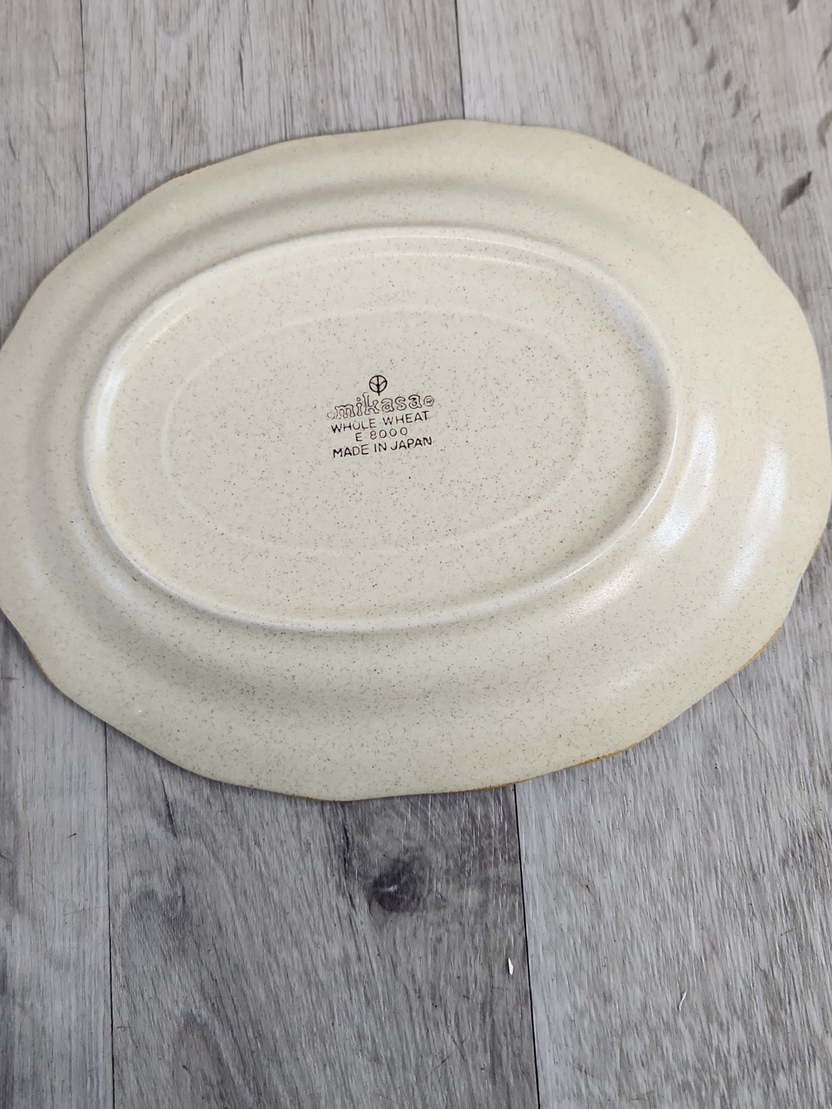 Mikasa Whole Wheat Gravy Boat & Plate Stoneware 2 Piece Set