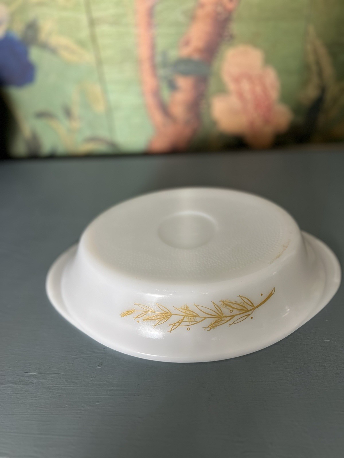 Vtg GlasBake Divided Casserole Dish J-239 Milk Glass USA