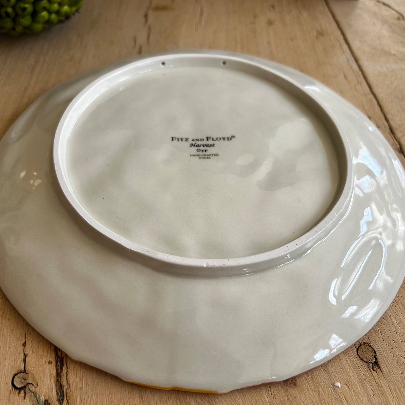 Fitz and Floyd Classics Harvest Gourmet Canape Plate Acorns Thanksgiving Fall