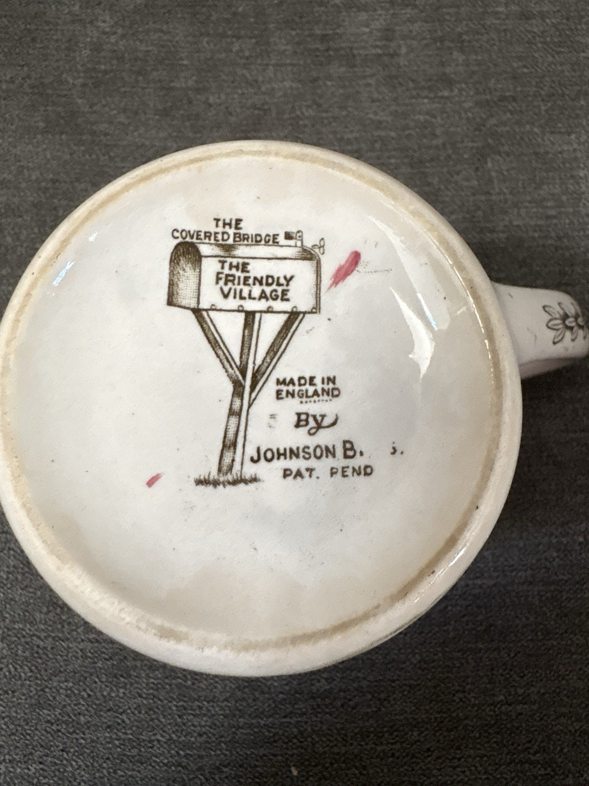 The Friendly Village The Covered Bridge Mug by Johnson Brothers Made In England