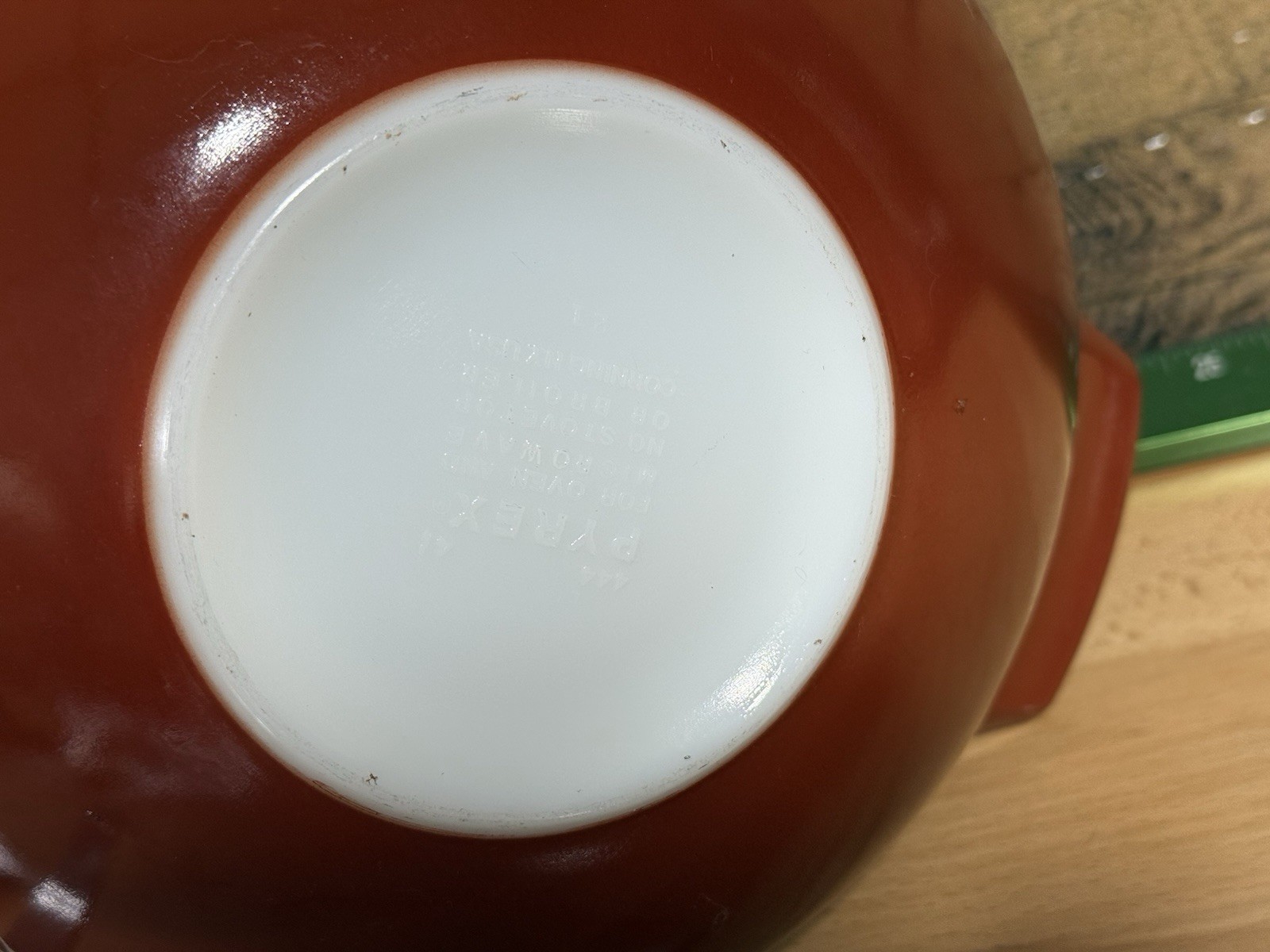 🔥VTG Pyrex XL Autumn Harvest 444 Cinderella Mixing Bowl Wheat Rust Orange 4 Qt