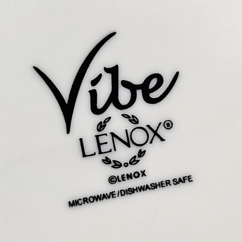 6 Lenox Vibe Rim Soup Pasta Bowl Set White Swirled Elegant Table Dining Dish Lot