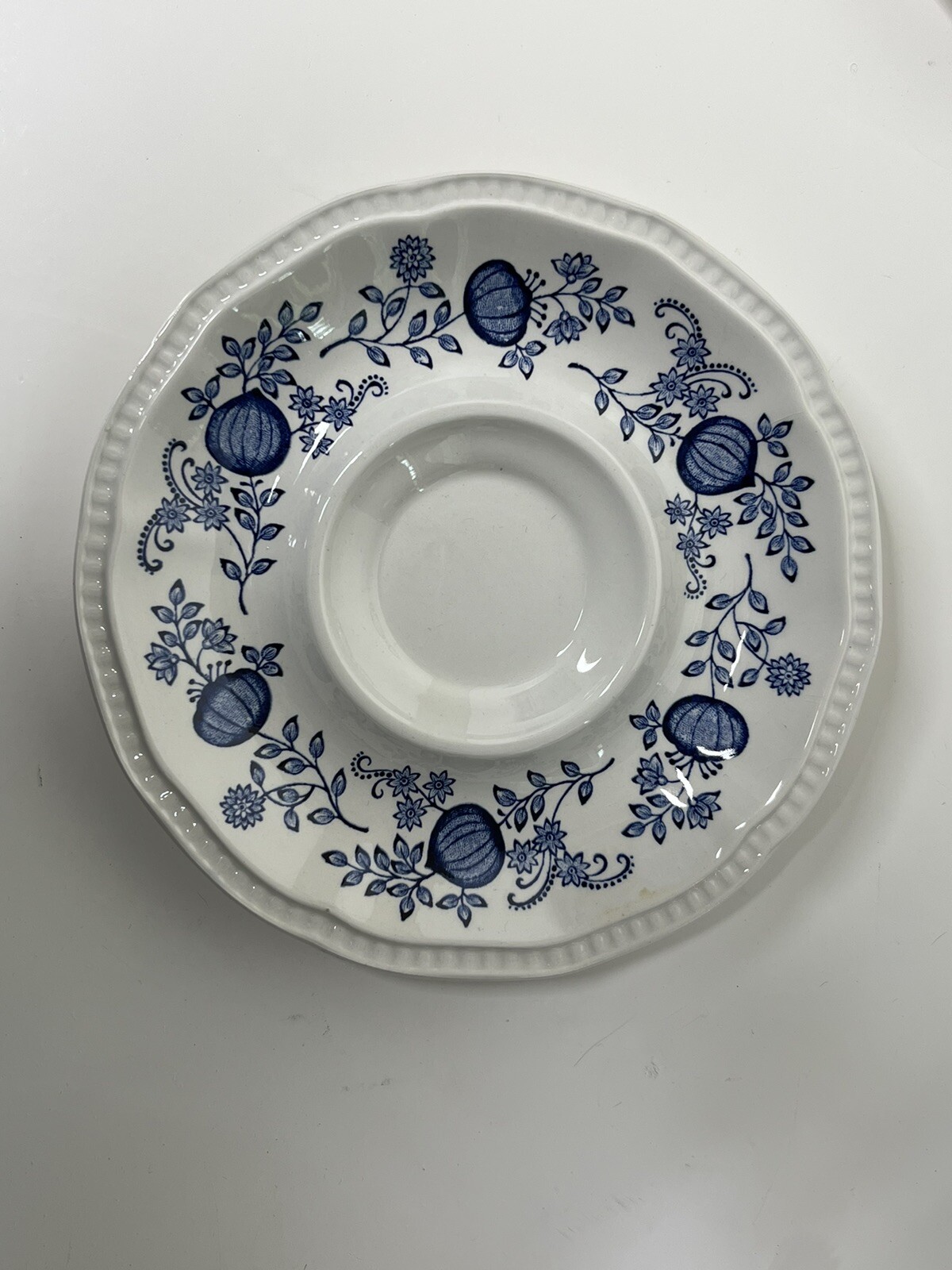 Kensington Ironstone Saucers Set of 7 England Blue Coventry Blue Onion