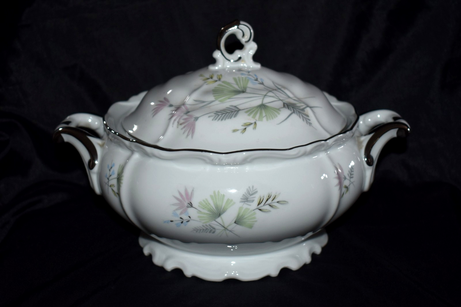 Vintage EDELSTEIN Maria Theresa Bavaria Germany Tureen Covered Bowl 1962 3