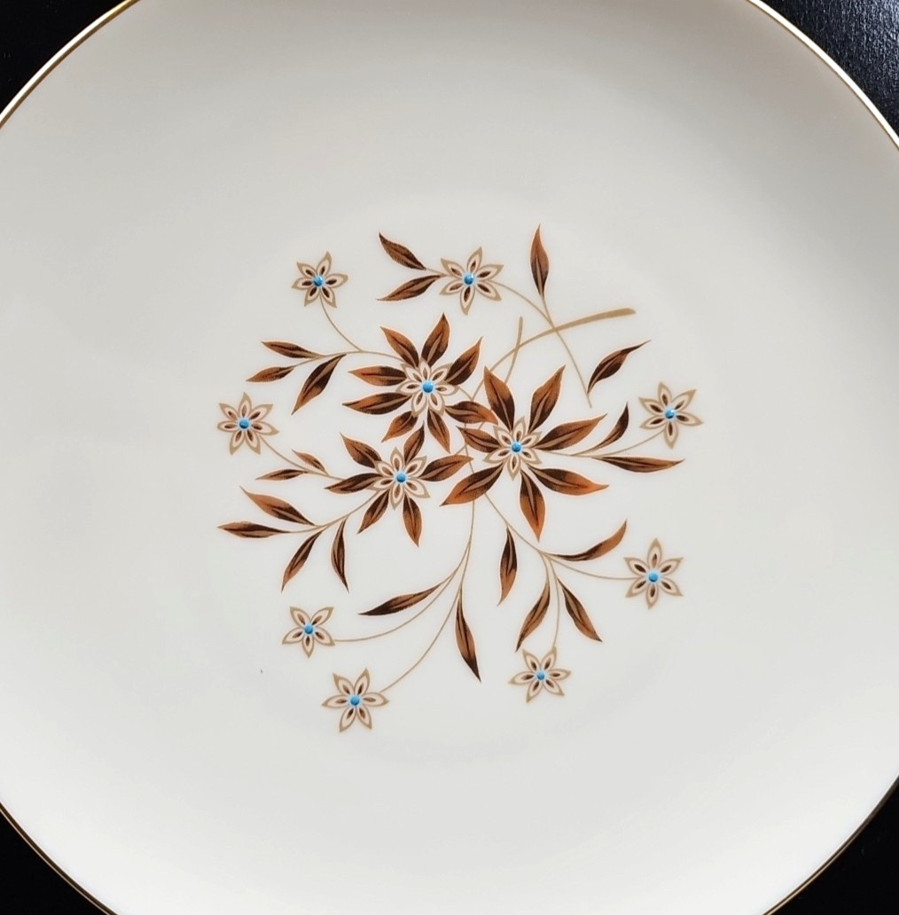 8 Lenox Starlight Salad Plate Set Vintage Flower Elegant Dining Dishes Retro Lot