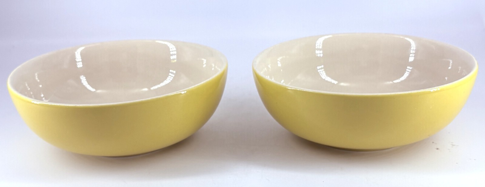 Winfield Porcelain Yellow & White 6″ Bowls