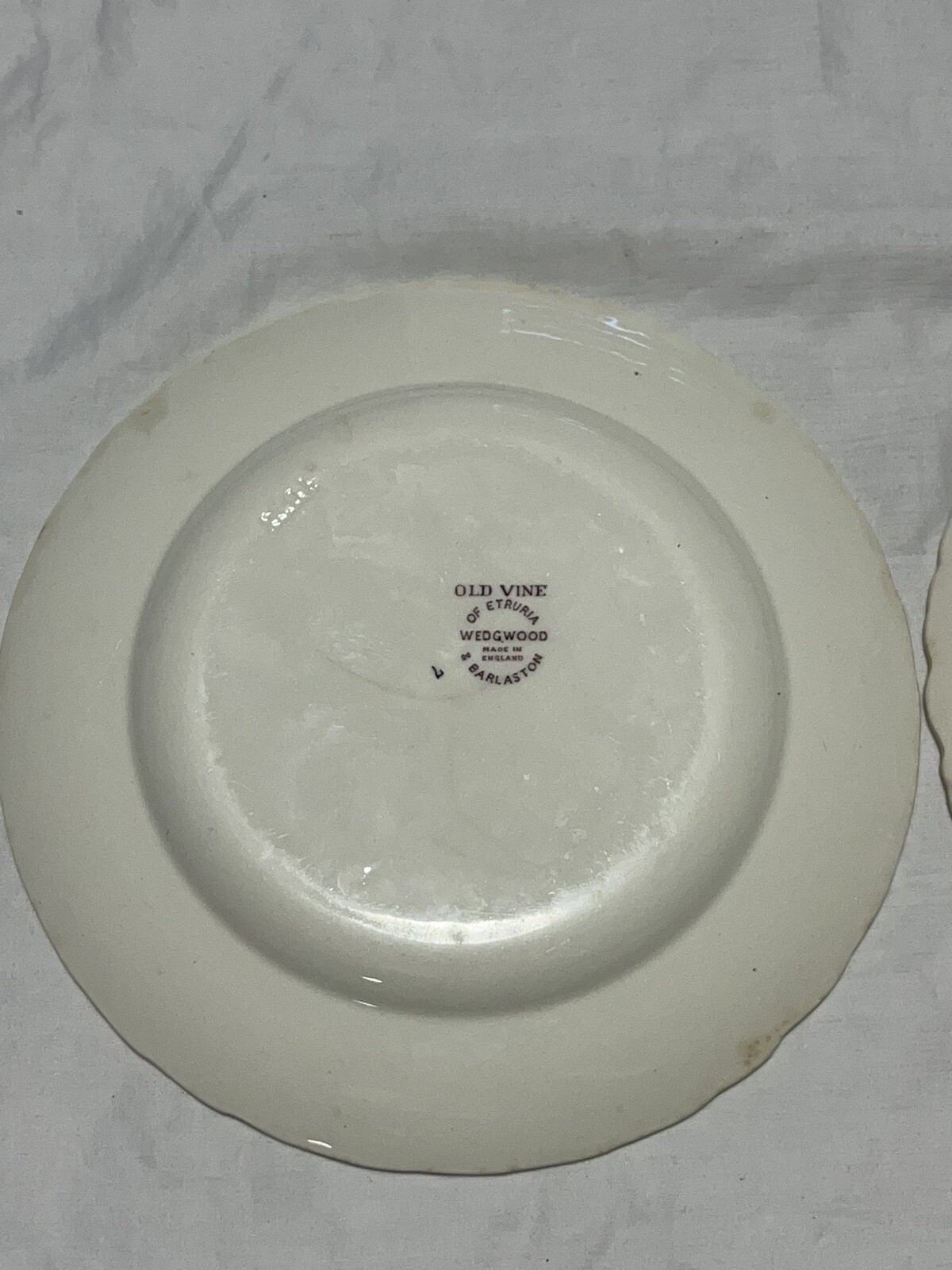 Wedgwood Old Vine Of Etruria & Barlaston 2 Salad Plates 8 1/8in Made In England