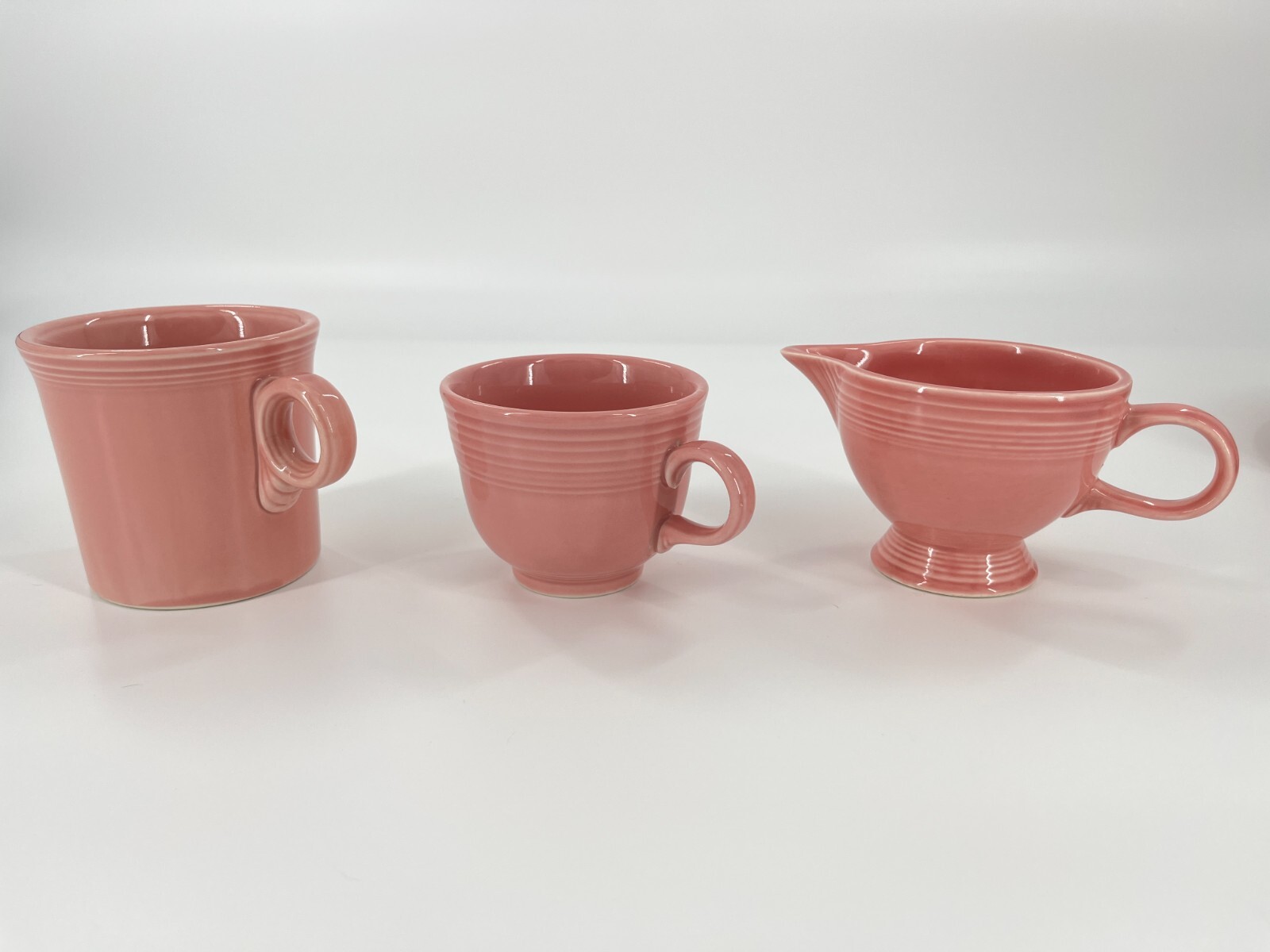 Fiesta Dinnerware Set Rose Pink 15 Piece Post 86 Lot Bowls Plates, Platters Cups